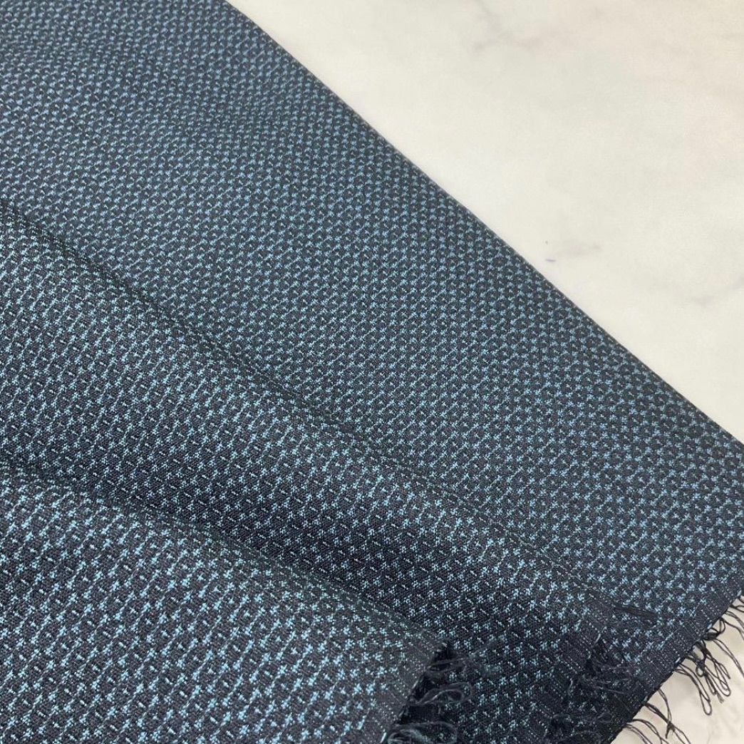 kimomo one⬛️男前屋⬛️お召し織⬛️亀甲絣⬛️正絹⬛️キングサイズ⬛️アンサンブル⬛️一疋⬛️反物⬛️正絹⬛️巾39