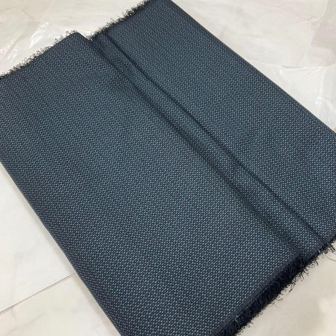  kimomo one⬛️男前屋⬛️お召し織⬛️亀甲絣⬛️正絹⬛️キングサイズ⬛️アンサンブル⬛️一疋⬛️反物⬛️正絹⬛️巾39 5 反物 着物 浴衣