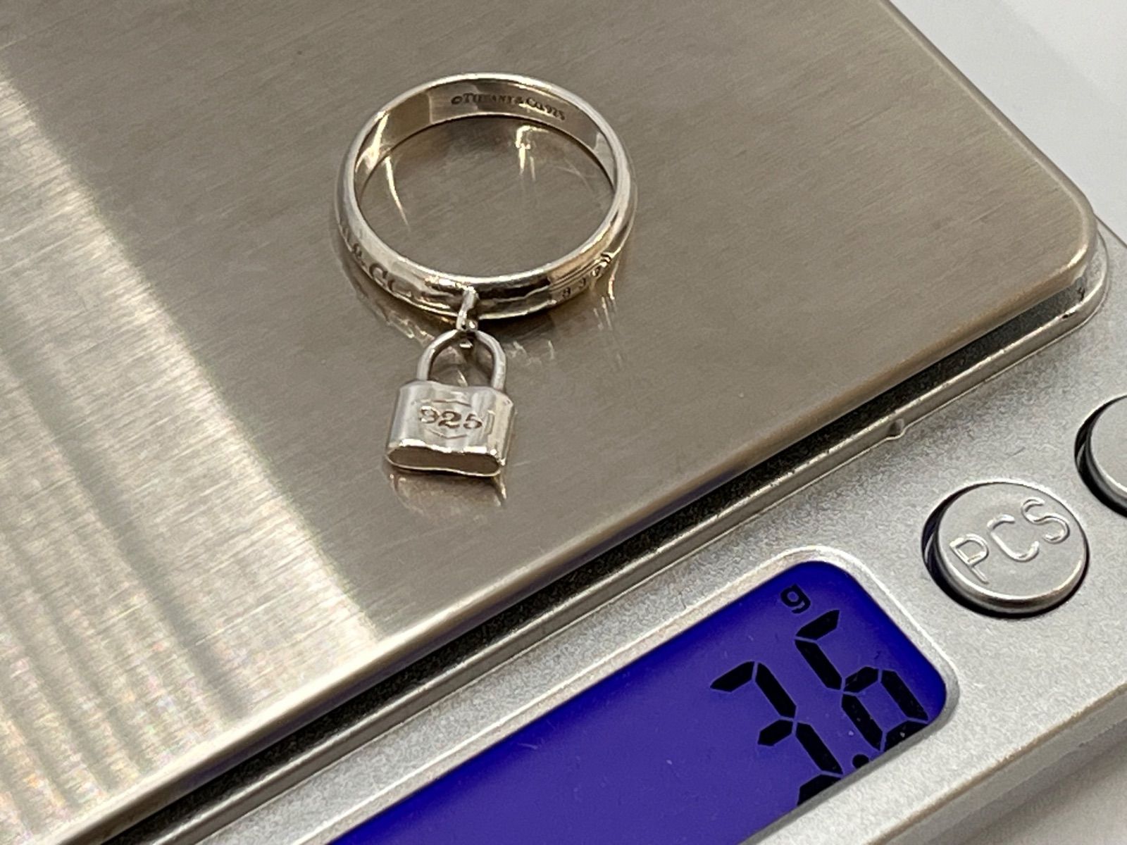 TIFFANY&Co. 【希少】1837カデナロック南京錠　リング11号夜9時迄 TIFFANY&Co. 【希少】1837カデナロック南京錠 リング11号夜9時迄