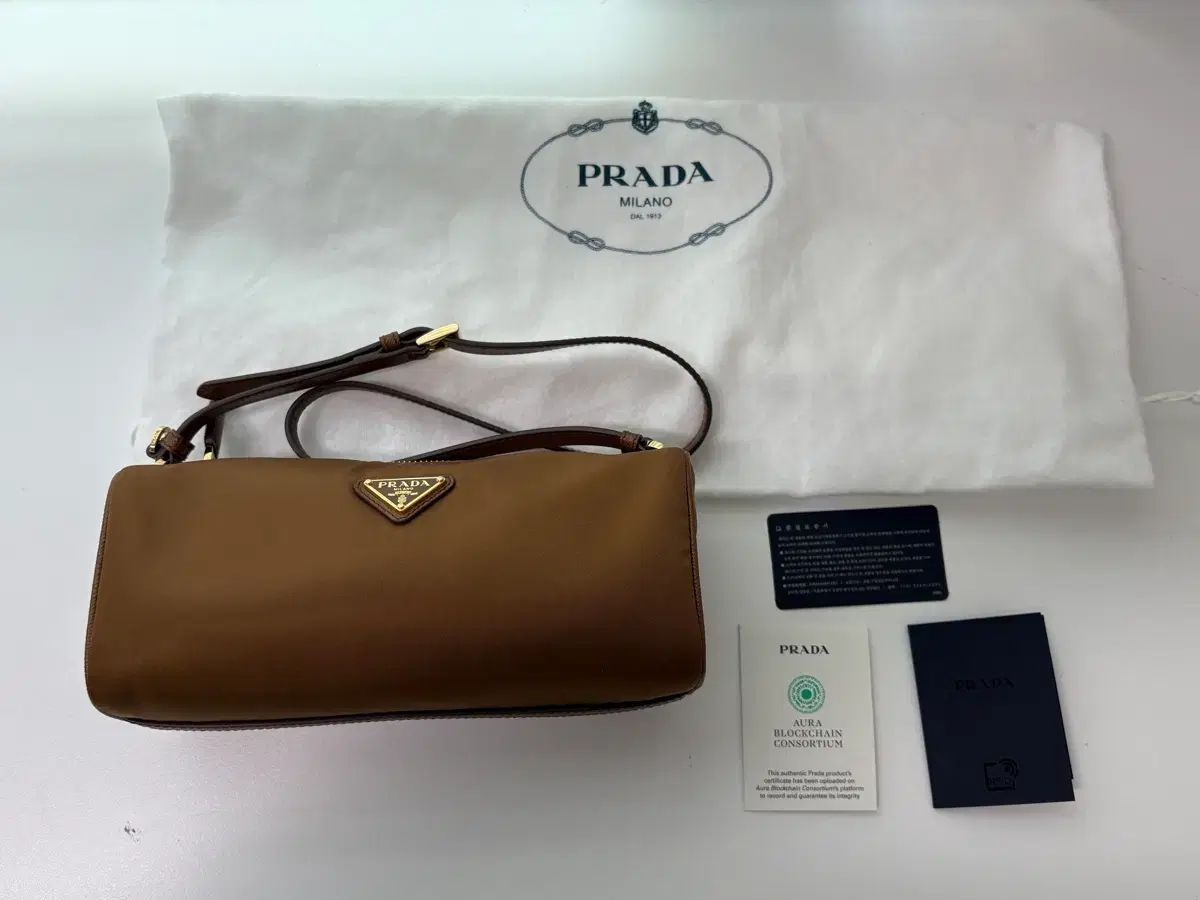 25年 プラダ リナイロン ポーチ ブランディ ミニ ショルダーバッグ