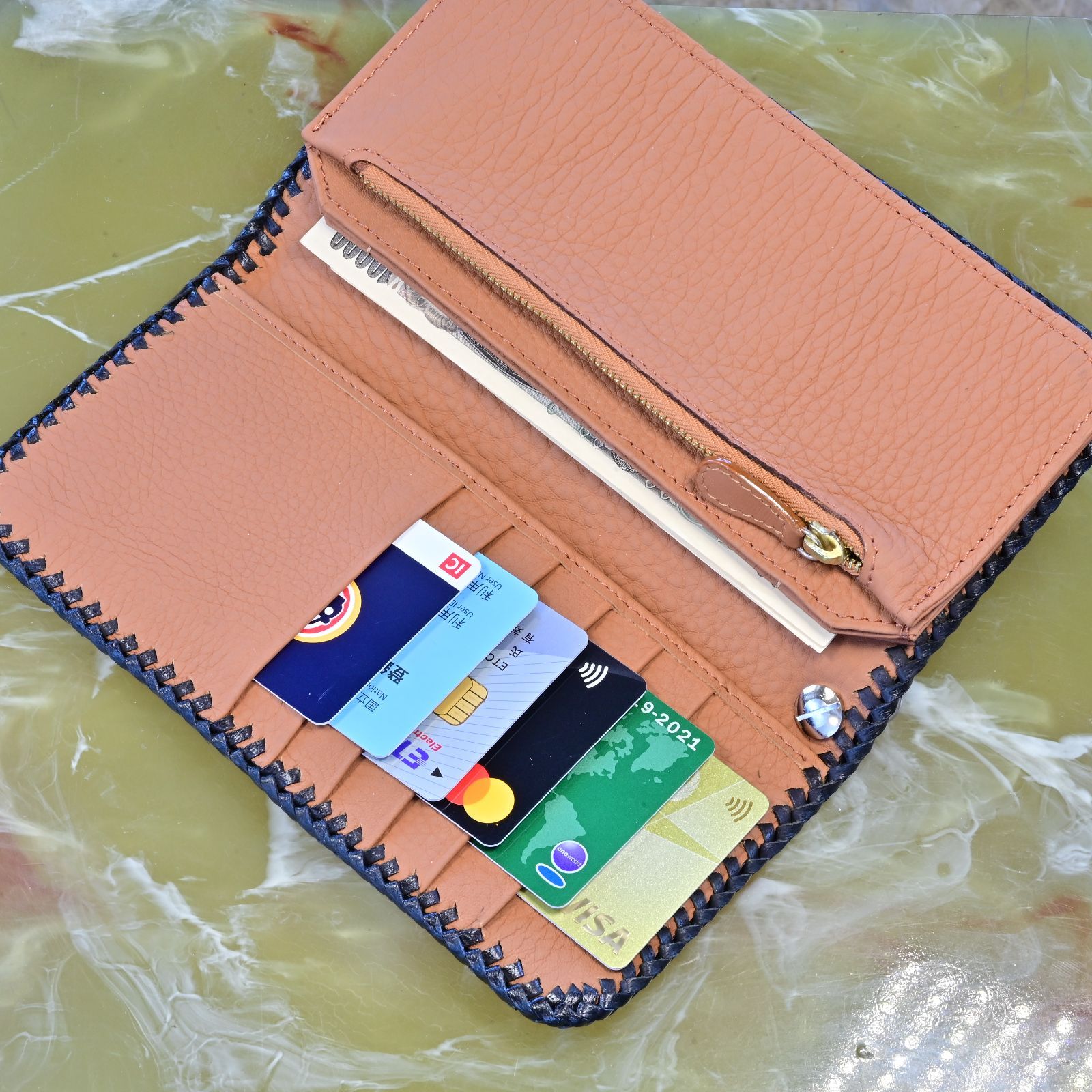 バイカーズロングウォレット