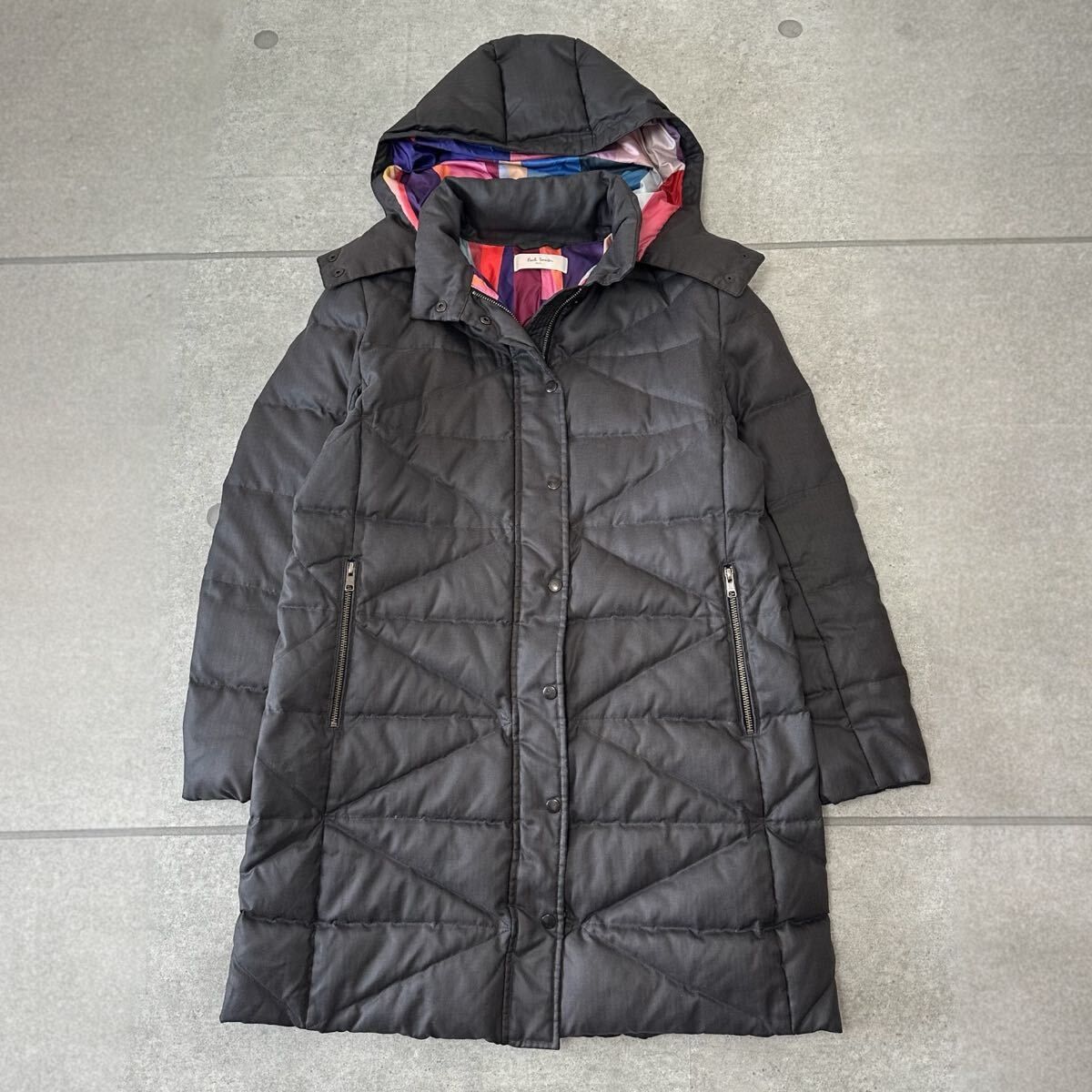 激レア！Paul Smithポールスミス コレクション　キルティングダウンコート 美品 Paul Smith ポールスミス キルティング マルチカラー ロング丈