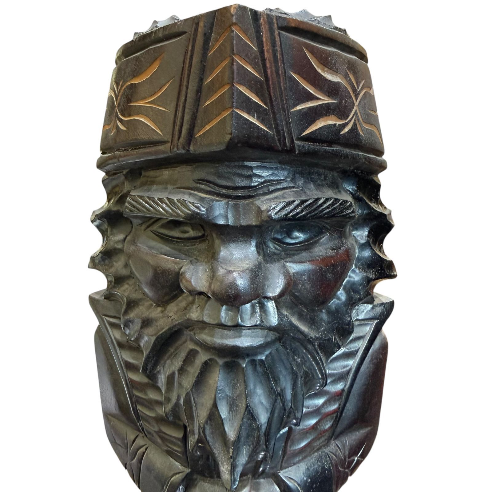 注文 ◇ニポポ◇アイヌ 民芸品 木彫り置物 ニポポ人形 大型 全長45cm