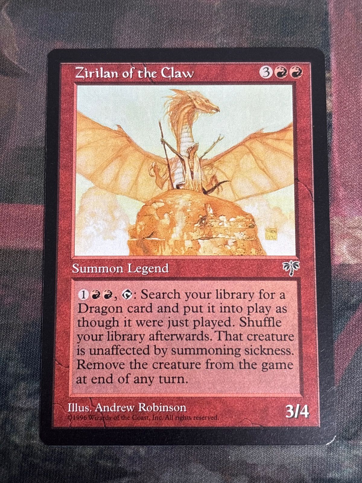 鉤爪のジィーリィーラン/Zirilan of the Claw MGT 英語 nv9 154 鉤爪のジィーリィーラン/Zirilan of the Claw MIR 英語版 EN