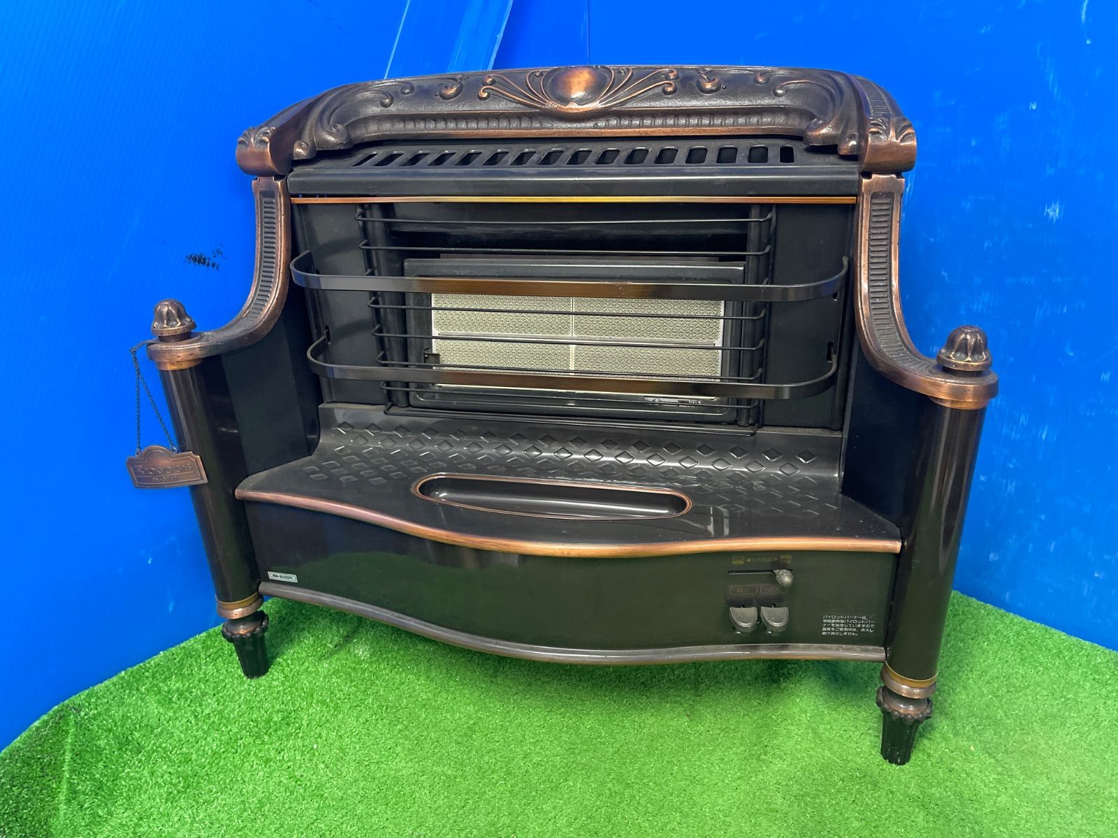 AB507☆リンナイガスストーブ R-870AMS-101 都市ガス 昭和レトロ