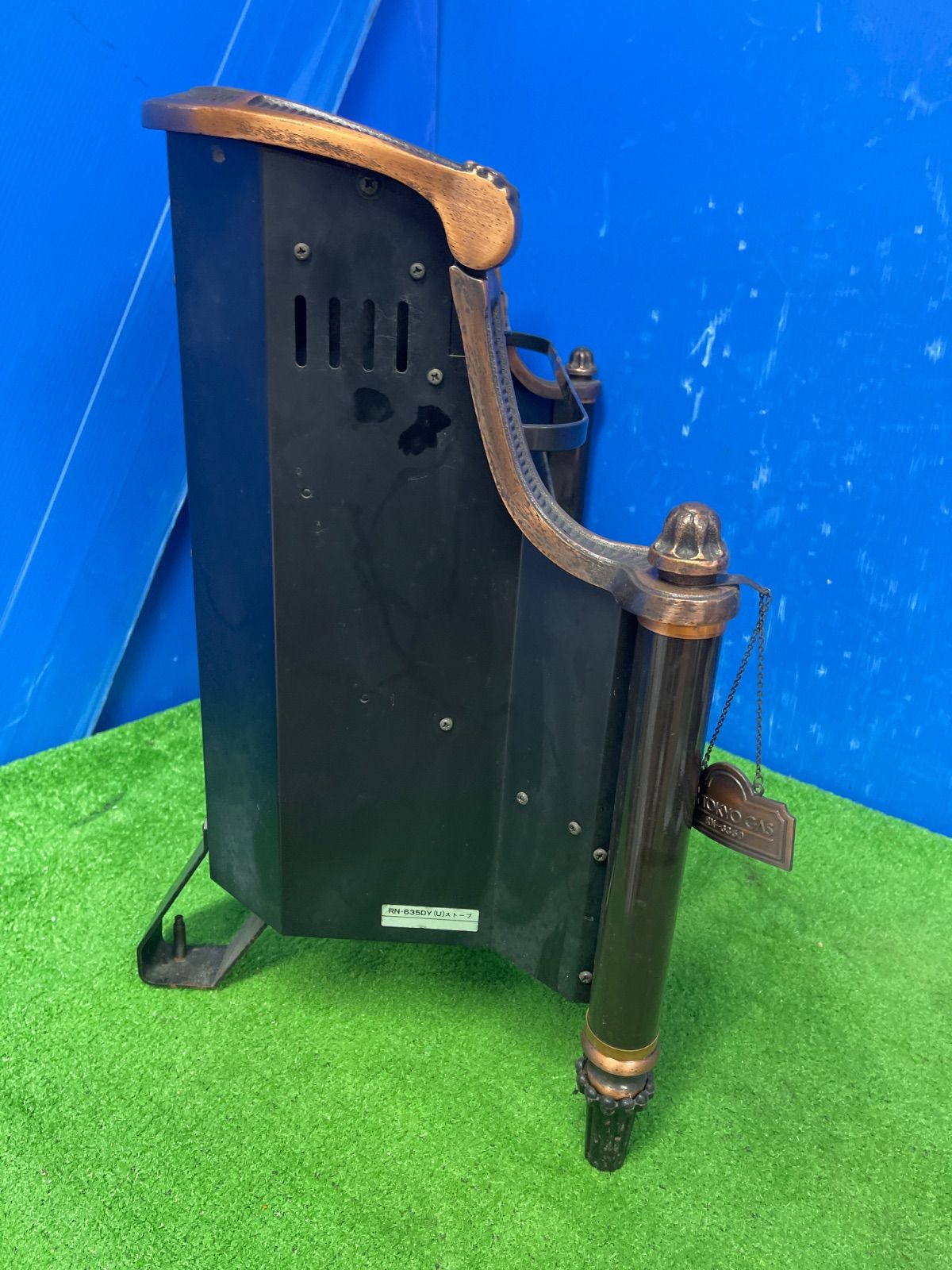 AB507☆リンナイガスストーブ R-870AMS-101 都市ガス 昭和レトロ