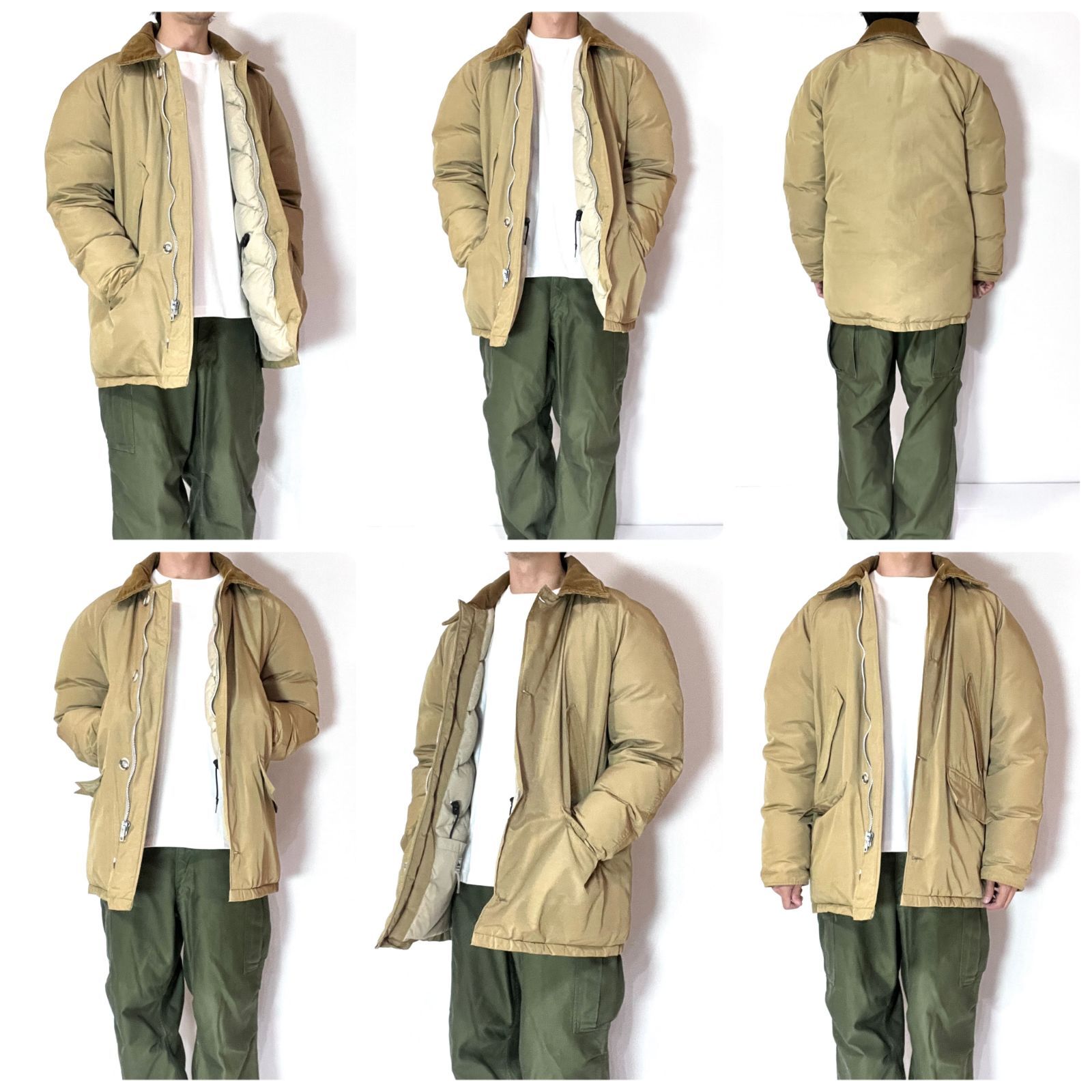 80s USA製 L.L.Bean エルエルビーン マッキーノ ダウンジャケット タン