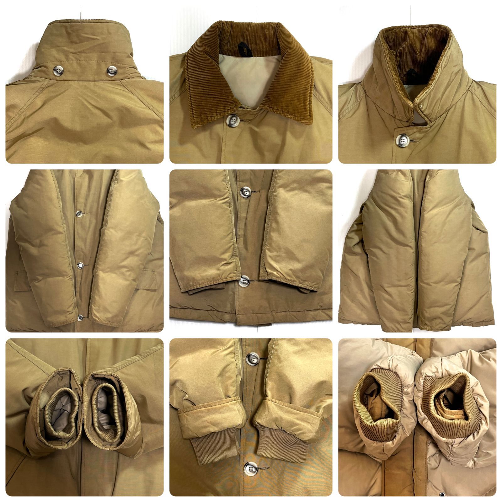 80s USA製 L.L.Bean エルエルビーン マッキーノ ダウンジャケット タン 