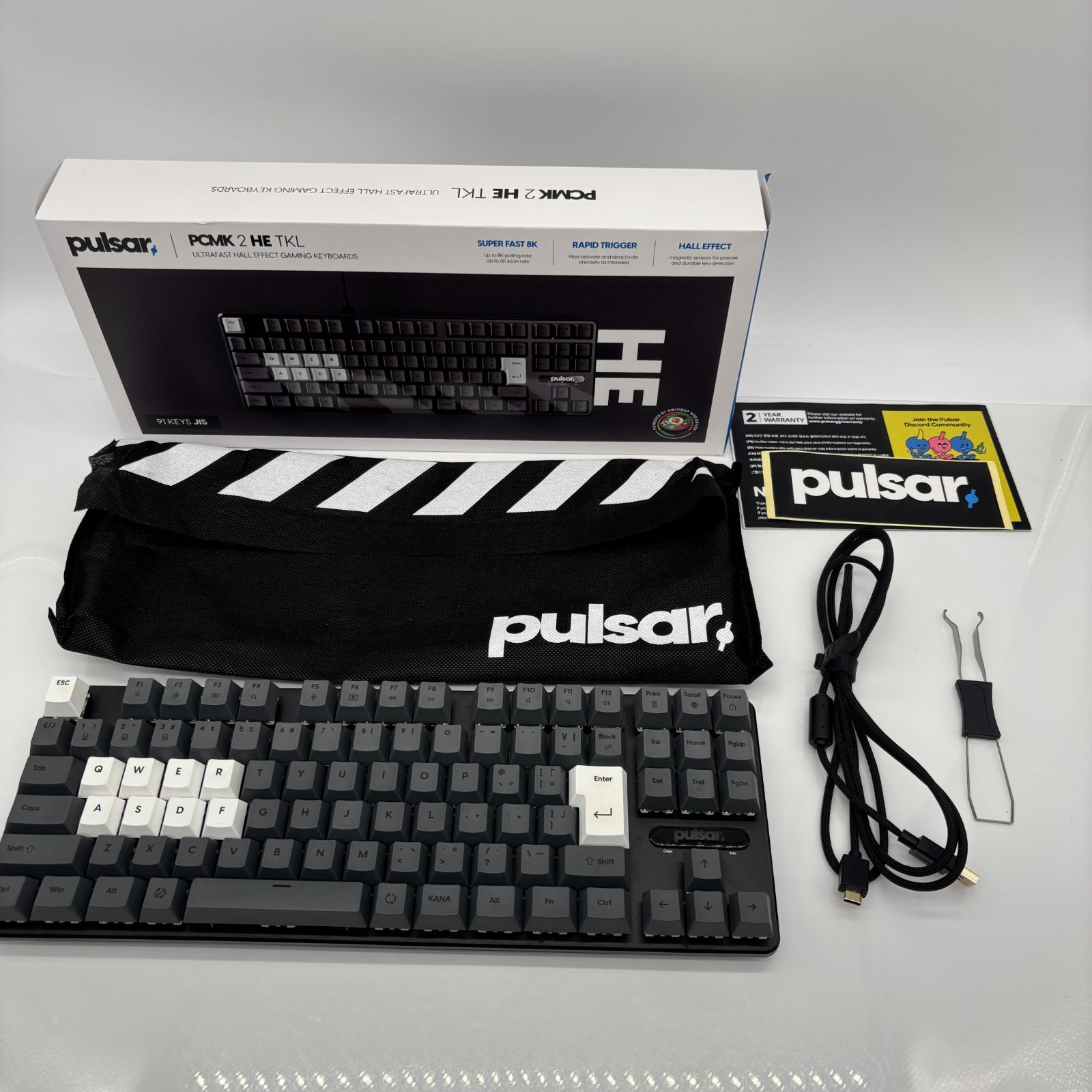 Pulsar Gaming Gears PCMK 2 HE TKL ゲーミング キーボード