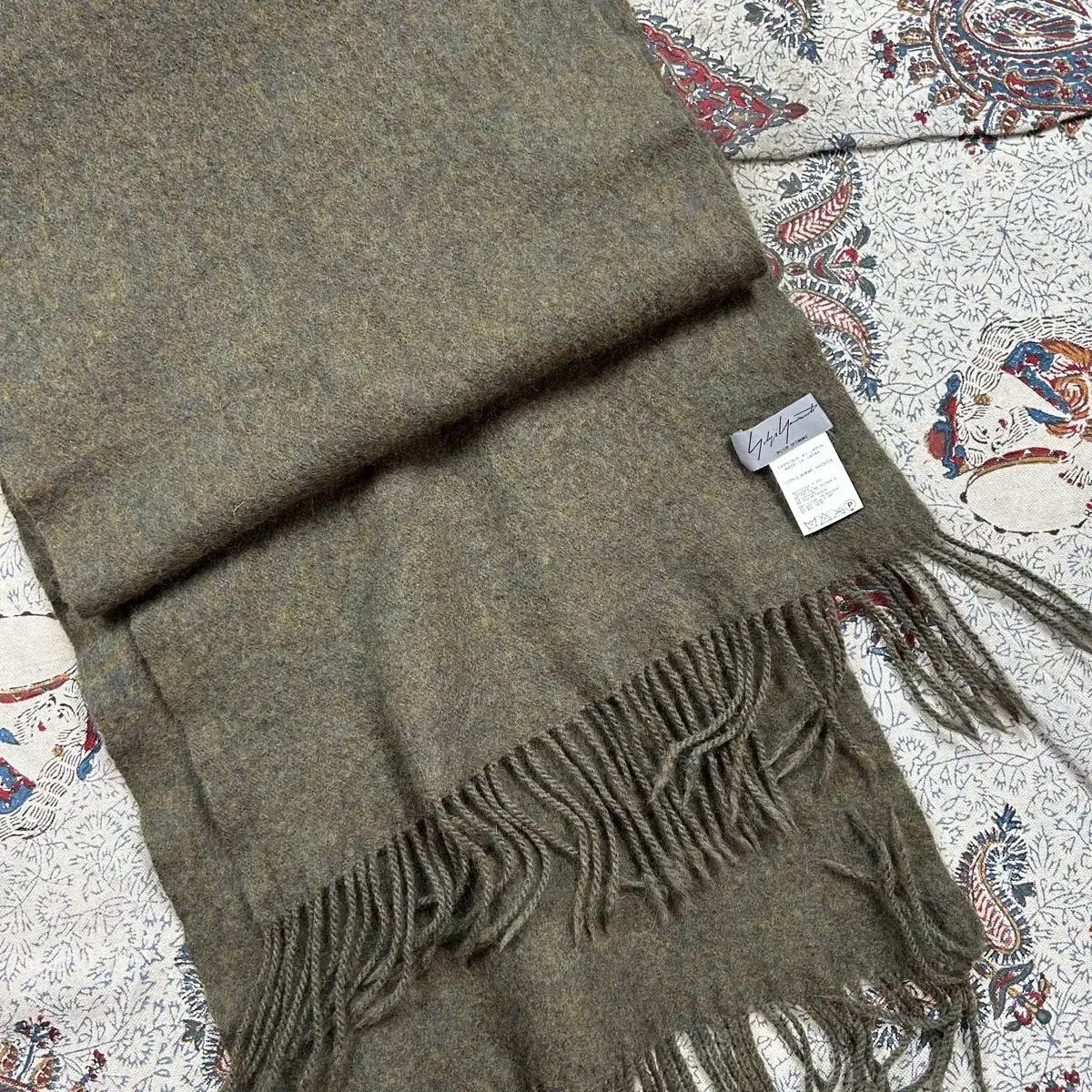 YOHJI YAMAMOTO ヨウジヤマモト プールオム ラグウール マフラー