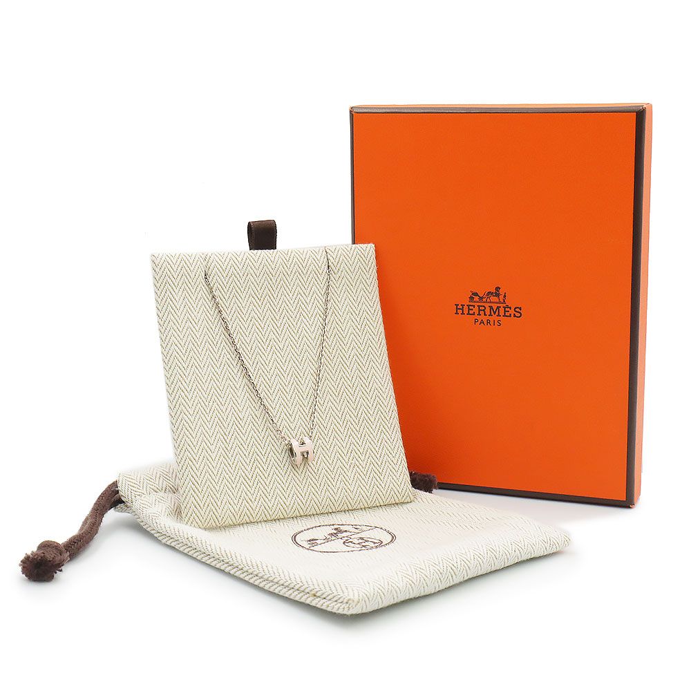 エルメス ポップアッシュ ミニ ポップ H ネックレス ペンダント ローズ