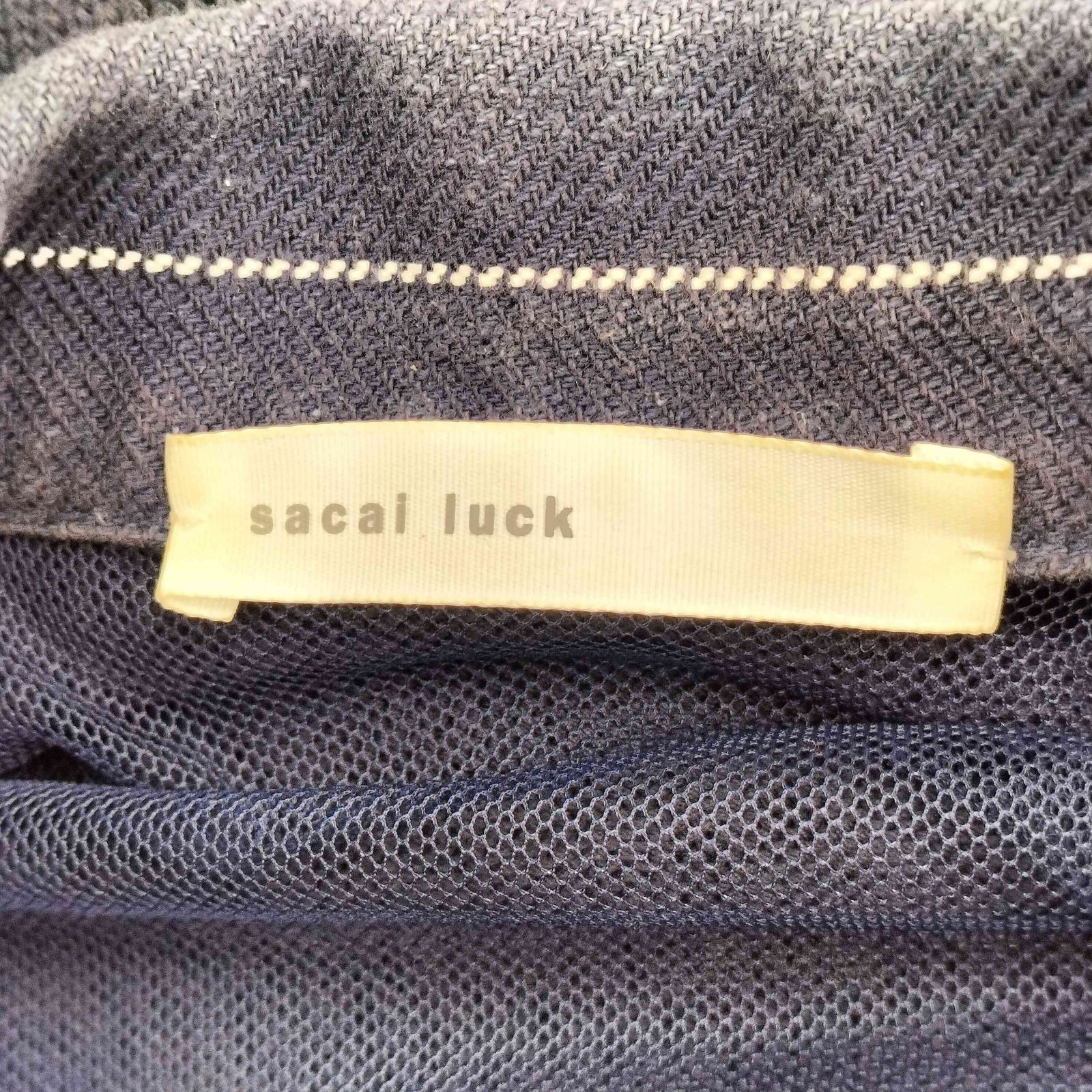 サカイラック sacai luck ニット切替 ストライプカーデライダース