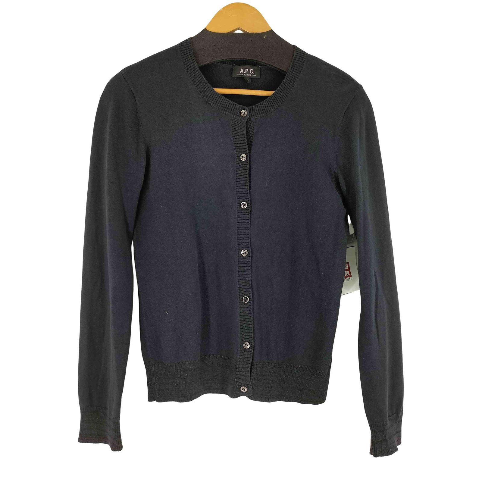 アーペーセー A.P.C. カシミヤ混 クルーネックカーディガン レディース