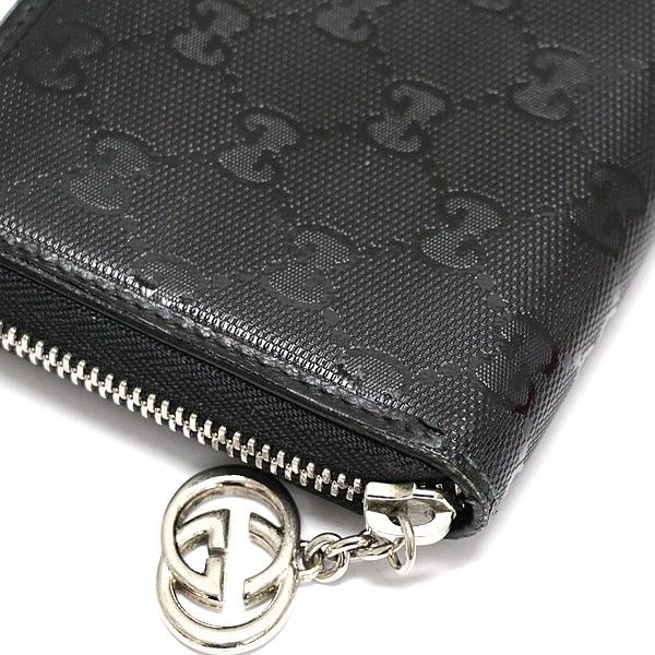 グッチ GUCCI GG インプリメ スーキー ラウンドファスナー長財布 黒