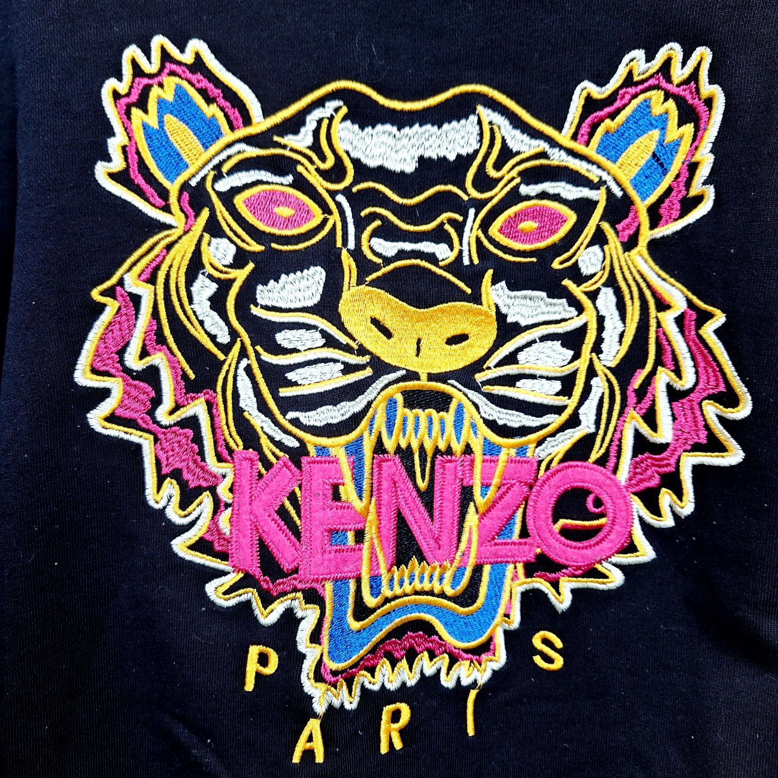 中古☆KENZO 虎 タイガー刺繍 スウェット トレーナー 長袖 ケンゾー 