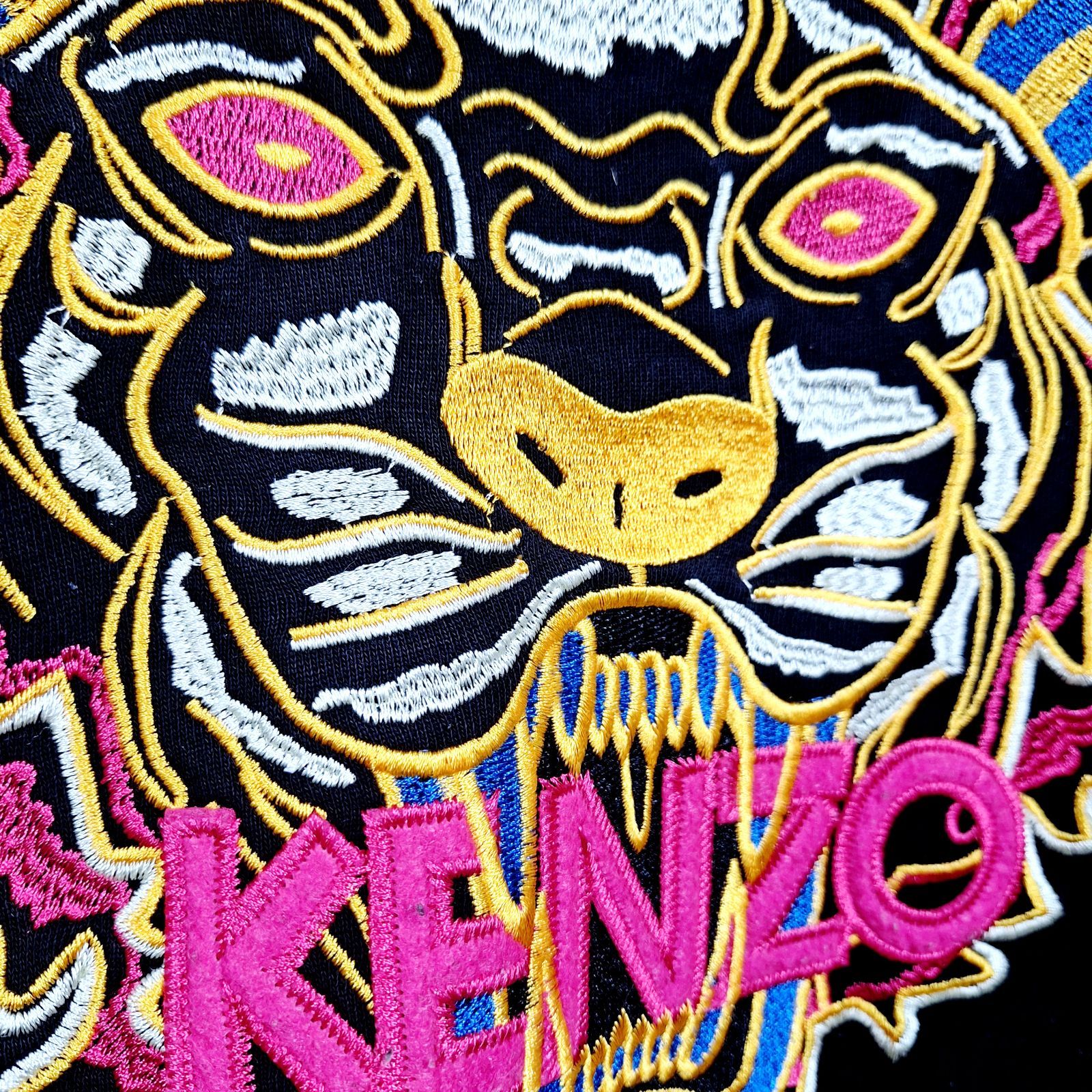 中古☆KENZO 虎 タイガー刺繍 スウェット トレーナー 長袖 ケンゾー 