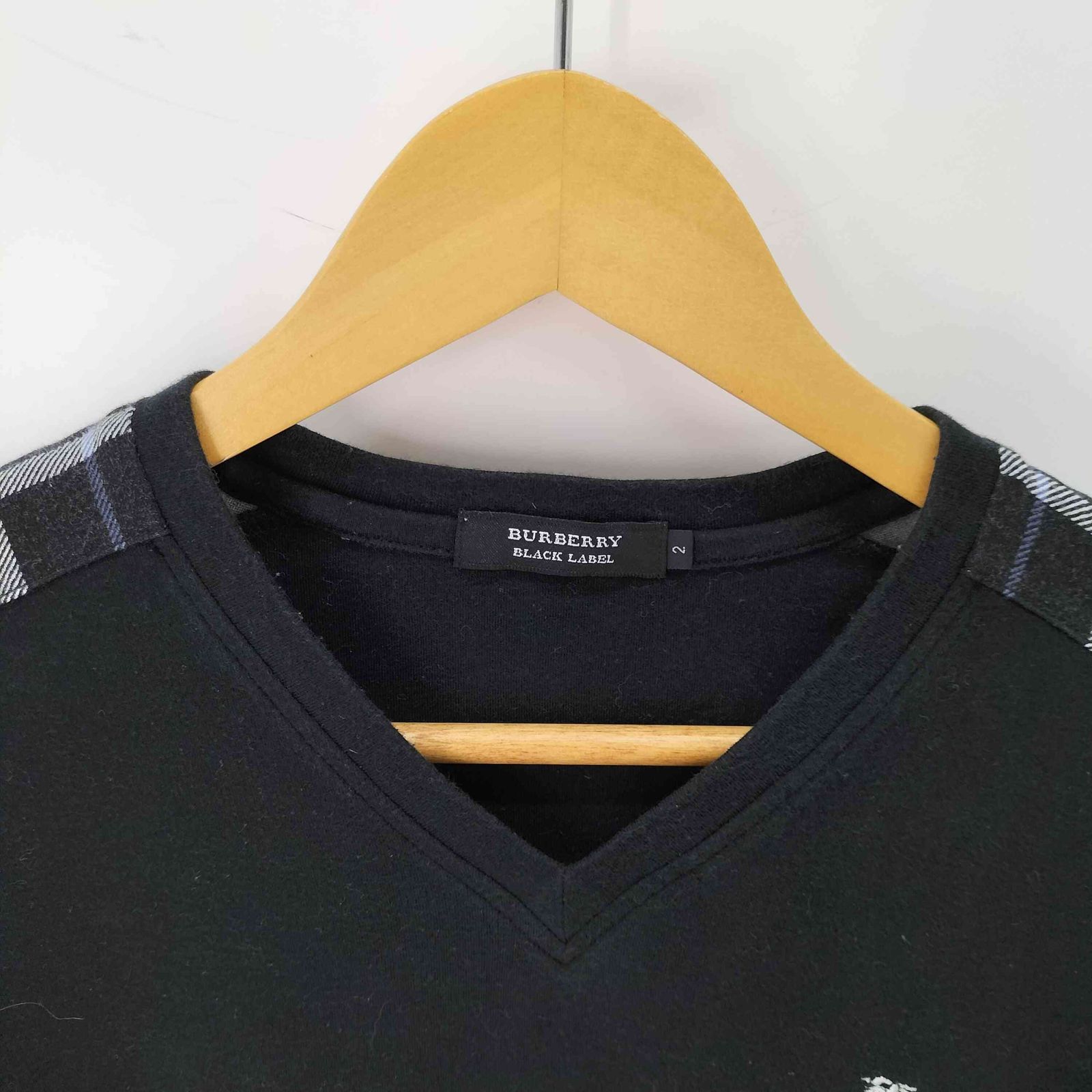 バーバリーブラックレーベル BURBERRY BLACK LABEL ホース刺繍