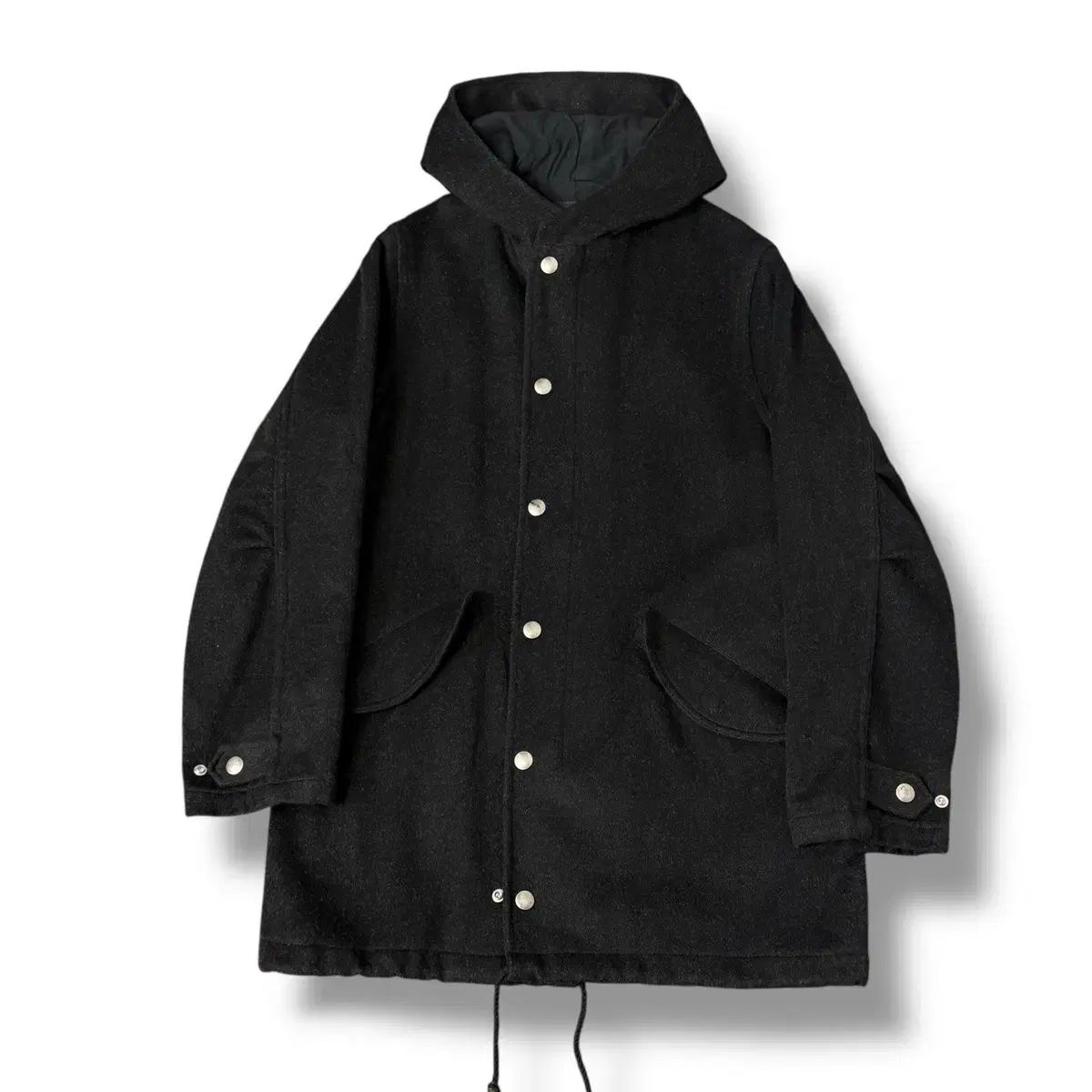 A.P.C. アーペーセー laine wool ウール フード コート ブラック