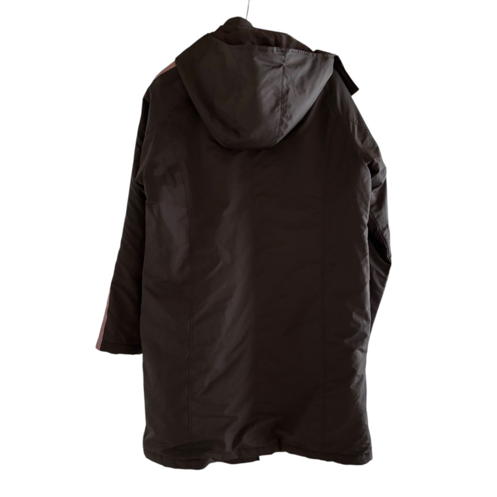 ZM1676 adidas アディダス ロングコート ベンチコート グレー×ピンク