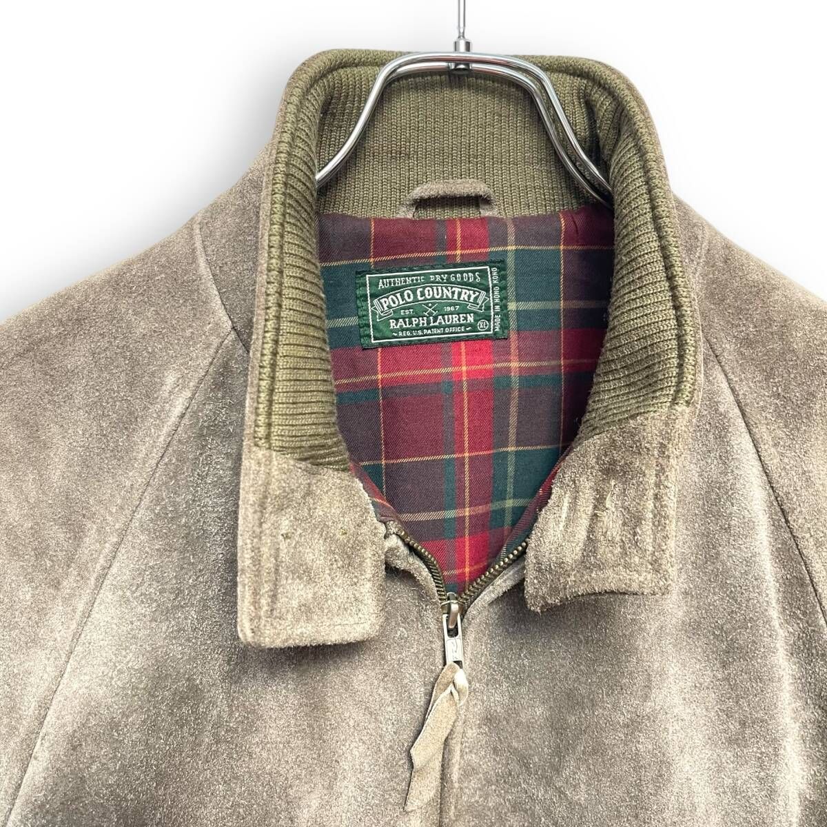 M 25114 80 s 90 POLO COUNTRY Ralph Lauren ポロカントリー ラルフローレン スエード ハリントンジャケット ヴィンテージ XL