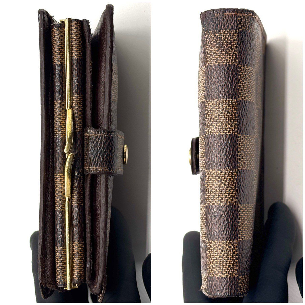 品格漂う定番美】 LOUIS VUITTON ルイヴィトン 二つ折り財布 ダミエ