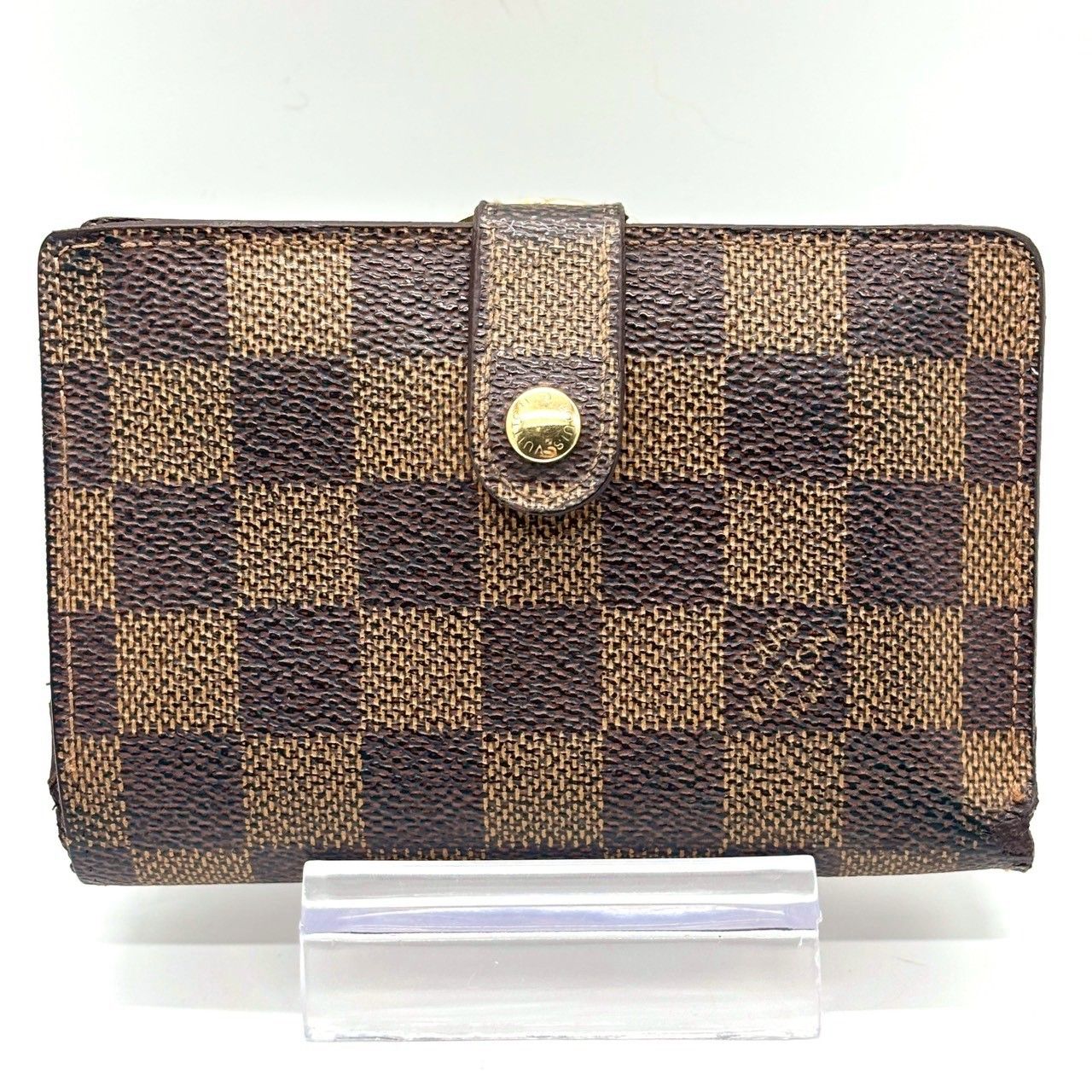 品格漂う定番美】 LOUIS VUITTON ルイヴィトン 二つ折り財布 ダミエ 品格漂う定番美】 LOUIS VUITTON ルイヴィトン 二つ折り財布 ダミエ