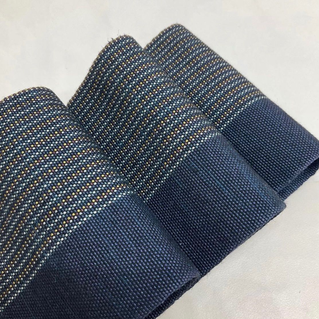 平和屋着物極上 男性 角帯 縞 金糸 逸品 DZAB0668kh5