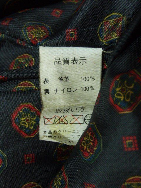 Cencini センチーニ 羊革 レザーダウン ヴィンテージ サイズM ブラック