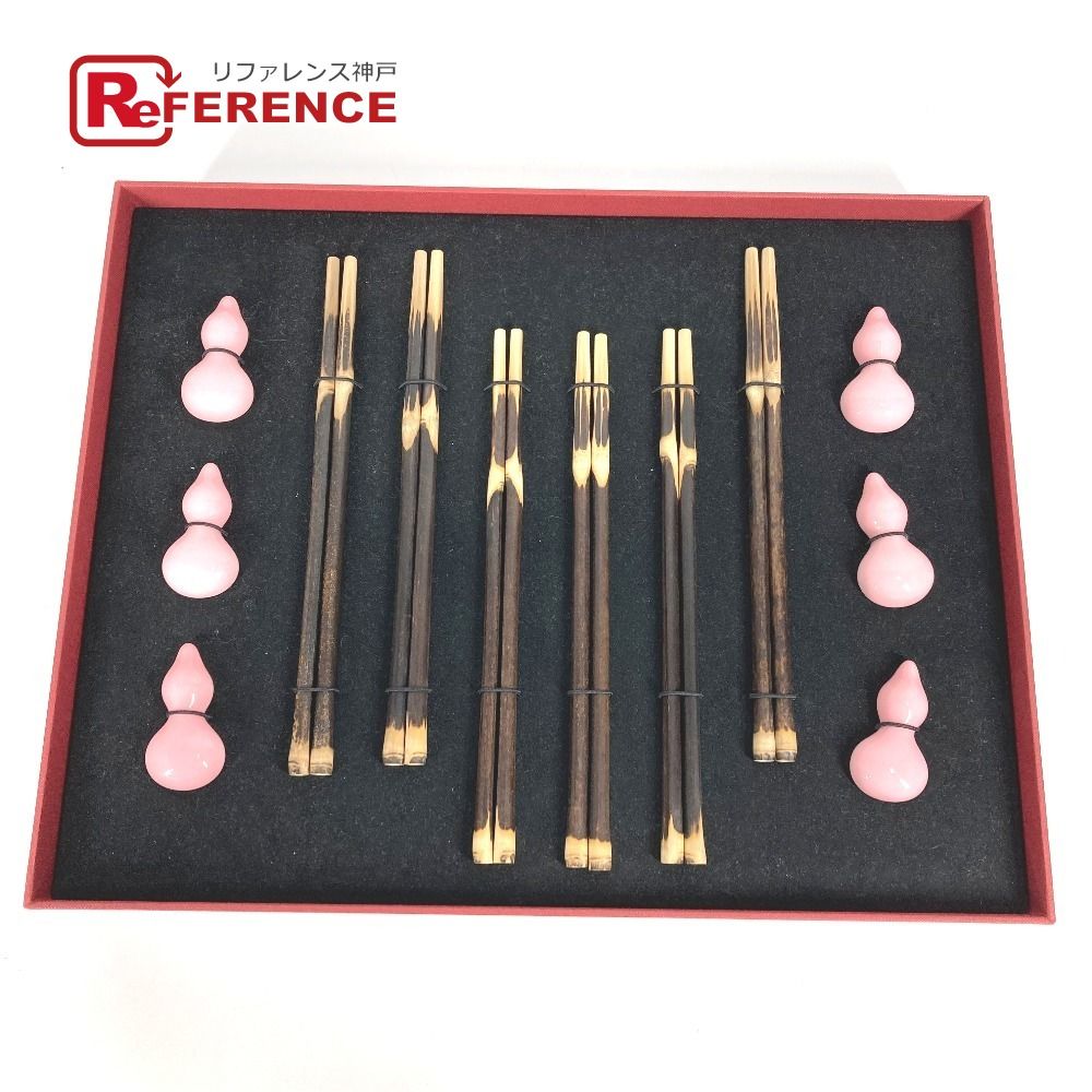 RICHARD MILLE リシャール ミル 雑貨 お箸6膳セット チョップスティック カトラリー ウッド ブラウン