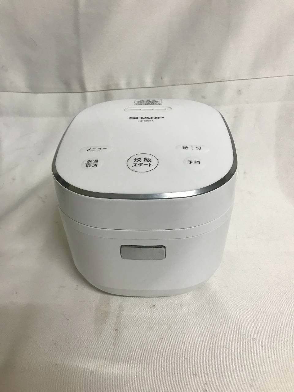 北見市発】シャープ SHARP ジャー炊飯器 KS-CF05A-W 2019年製 白 3合