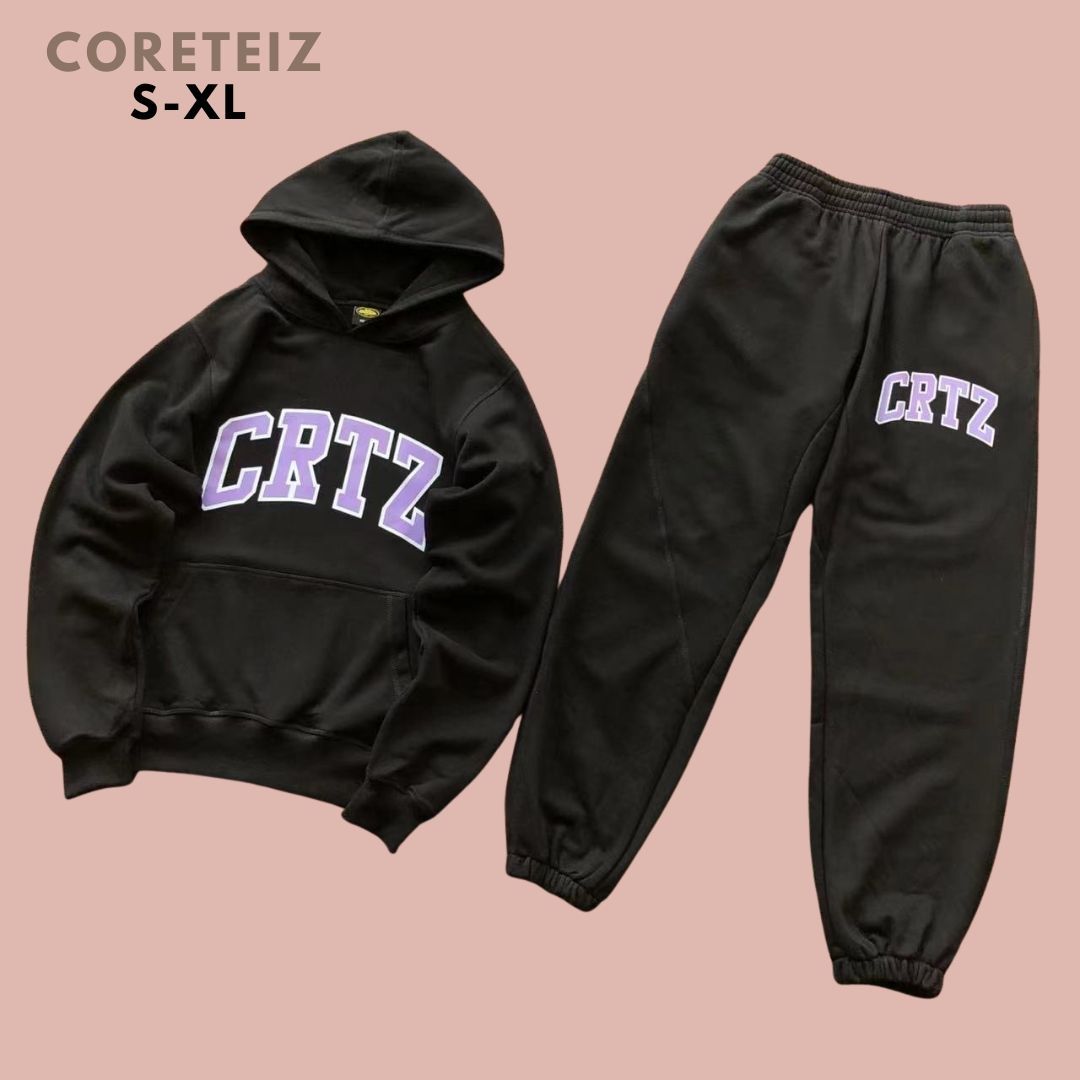 Corteiz ロゴ 上下セット セットアップ フーディープルオーバー