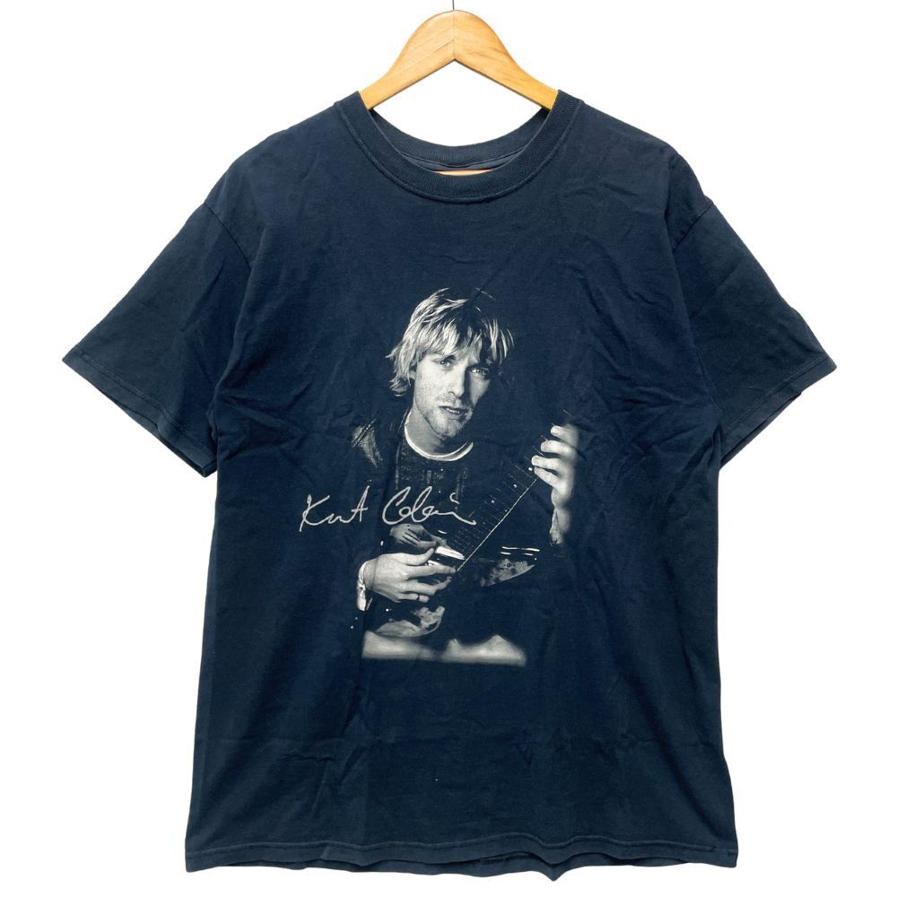 anvil アンビル CURT COBAIN カートコバーン プリント Tシャツ ネイビー サイズL 正規品 / 53112 anvil アンビル CURT COBAIN カートコバーン プリント Tシャツ