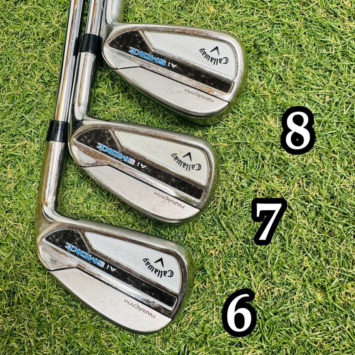 良品】初心者推奨 キャロウェイ Aiスモーク メンズアイアンセット 6本