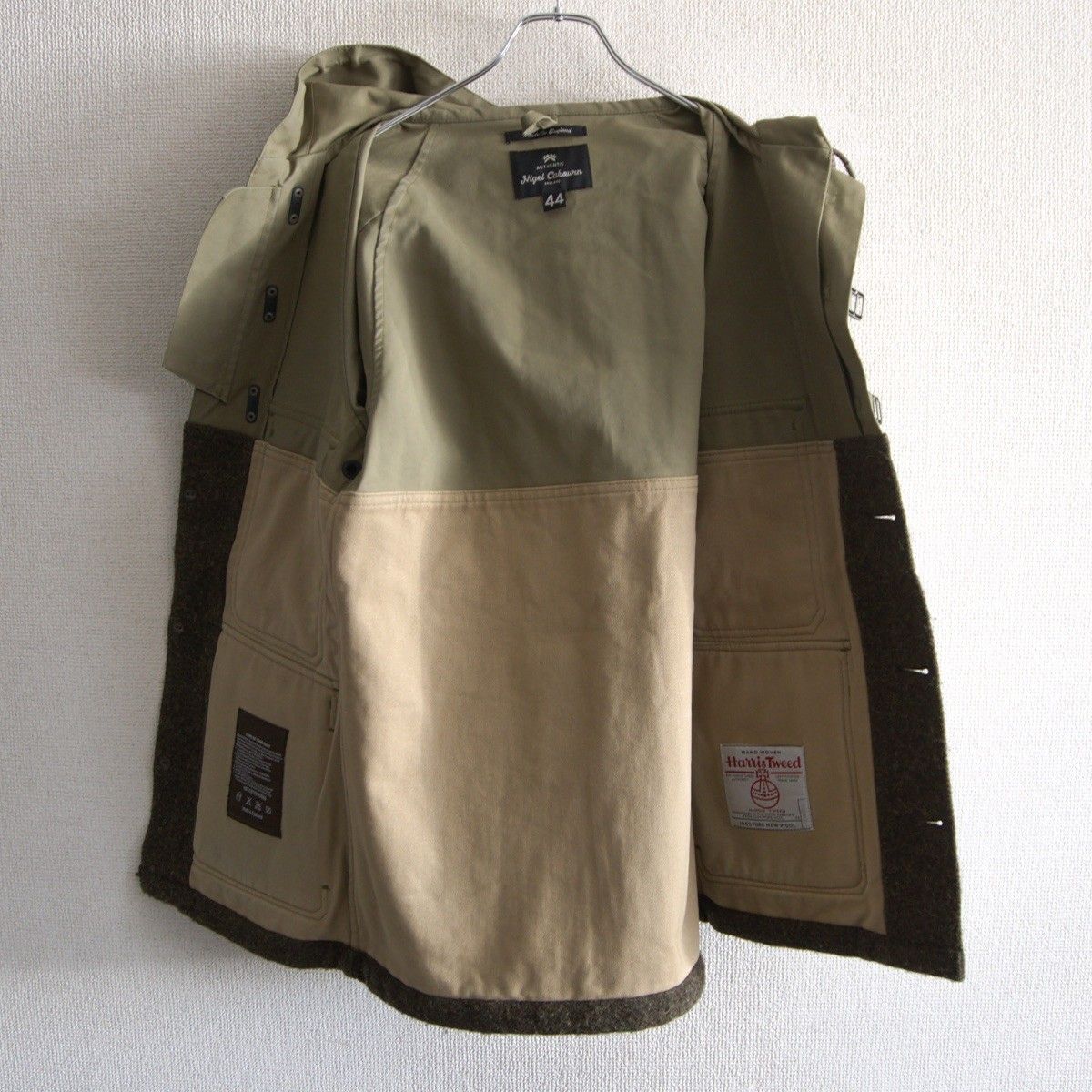 美品】NIGEL CABOURN【カメラマンジャケット 】44 ハリスツイード 