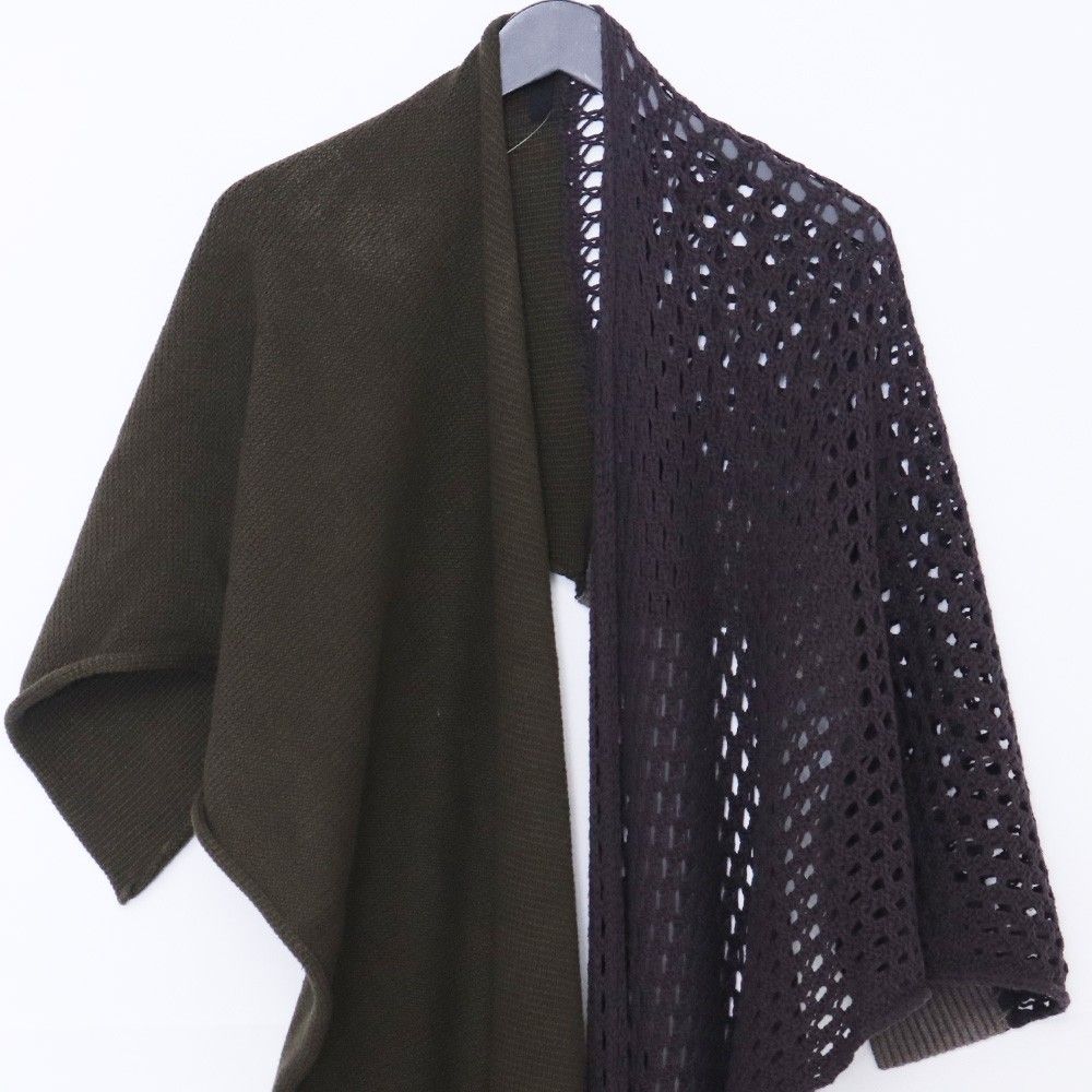 DEVOA ストール カーディガン ブラウン 抜け感 売れ筋