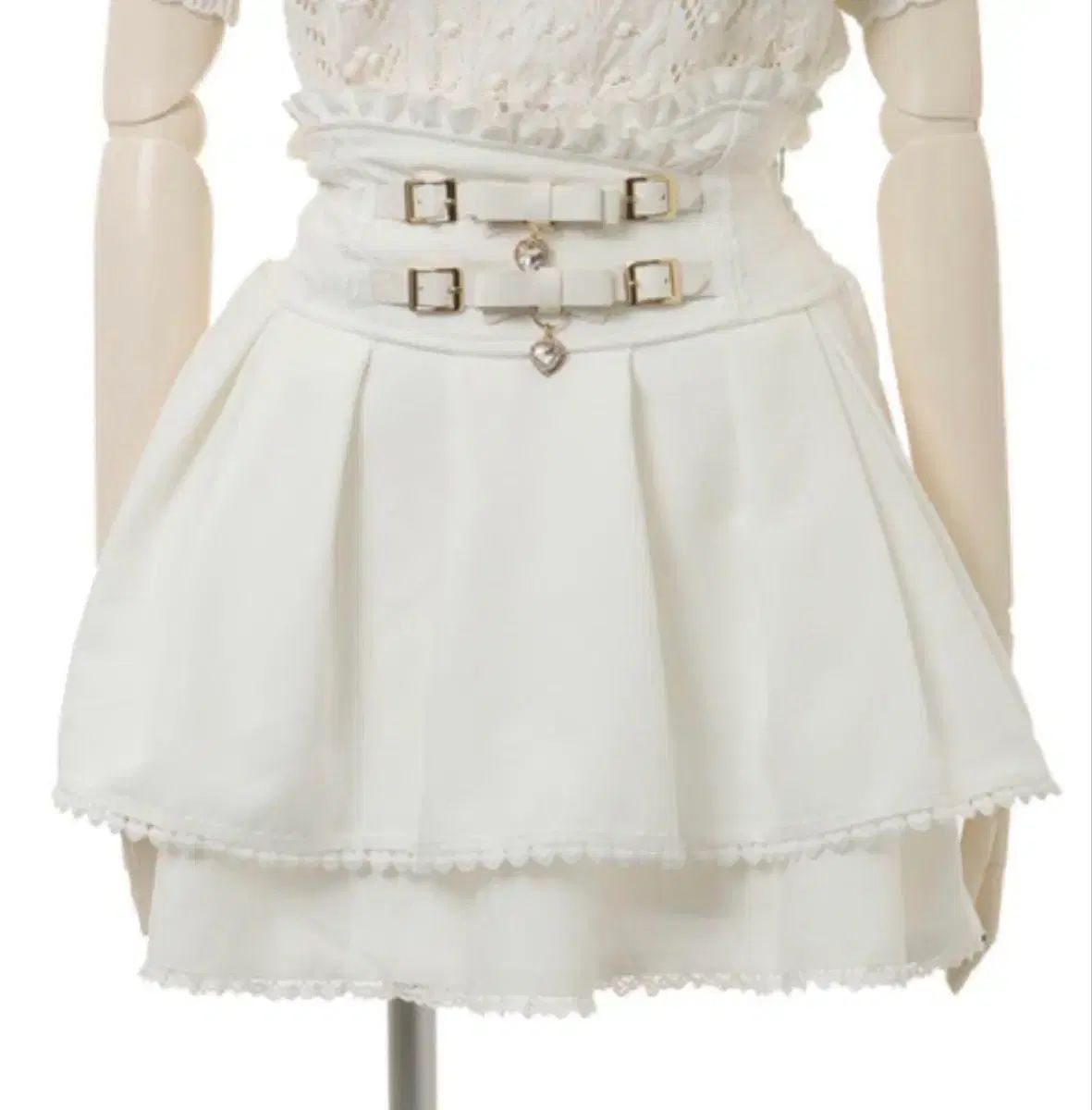 量産型 地雷系 2連ベル スカート LIZ LISA 白