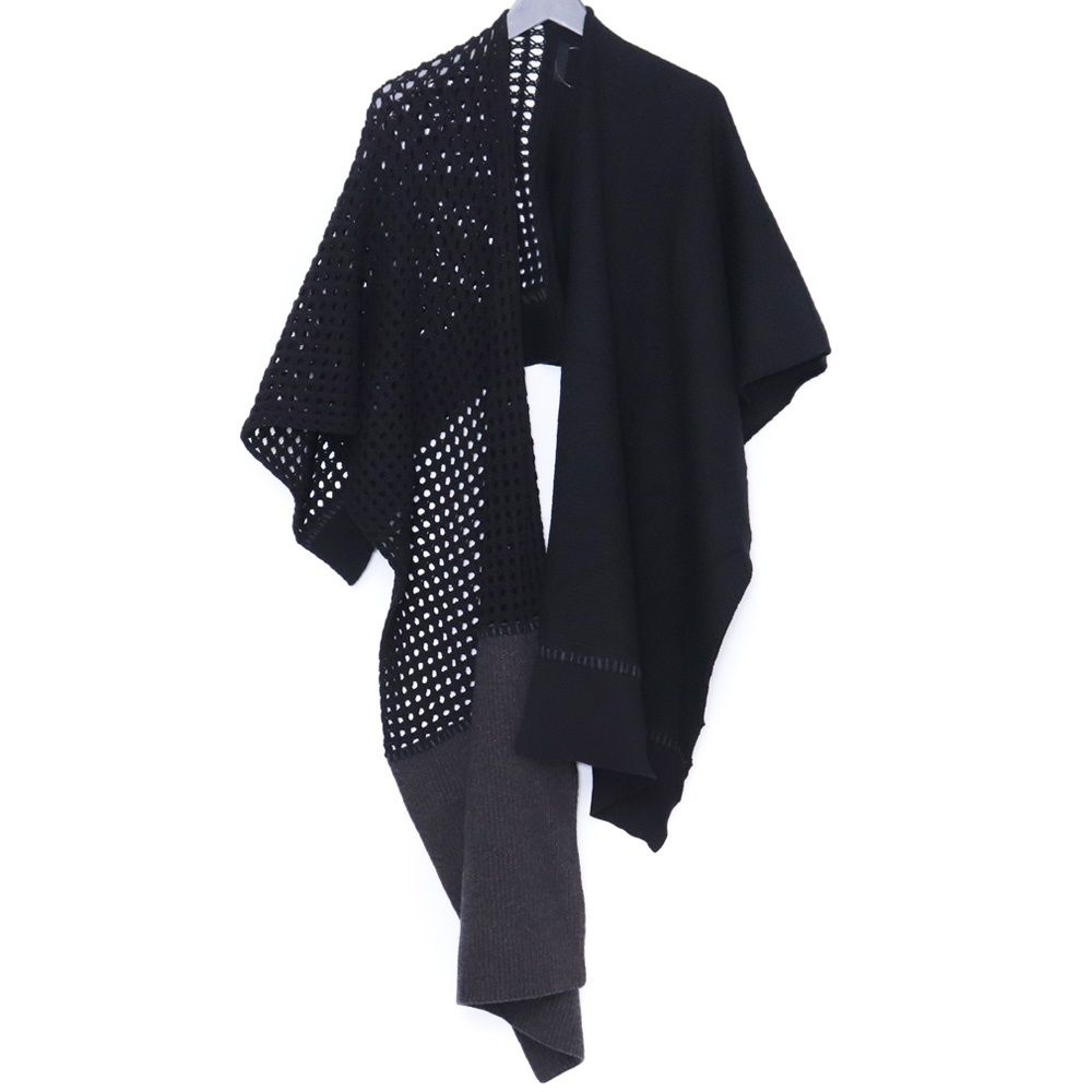 devoa ストール DEVOA ストール カーディガン ブラック - メルカリ