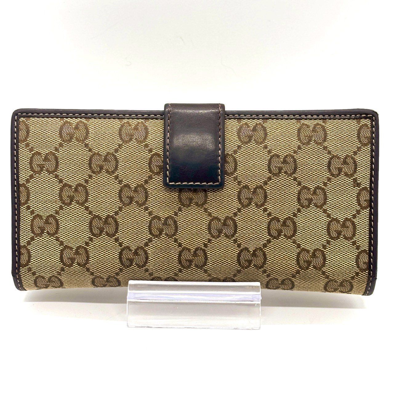上品さが可愛さを纏う】 GUCCI グッチ 長財布 GGキャンバス