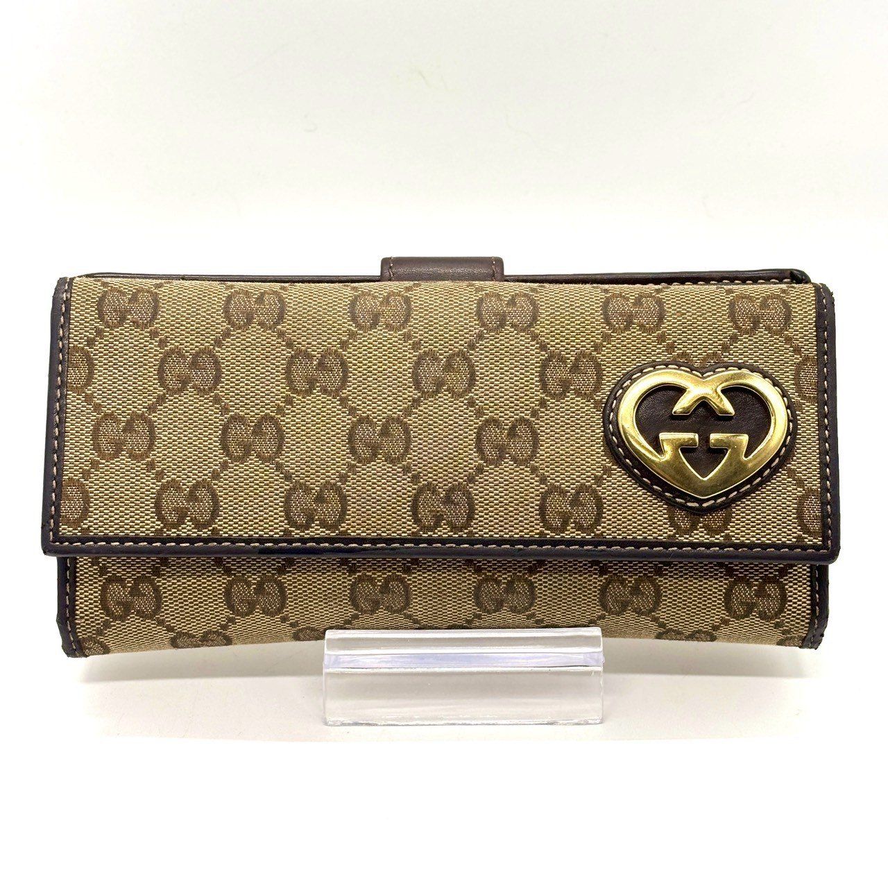 上品さが可愛さを纏う】 GUCCI グッチ 長財布 GGキャンバス