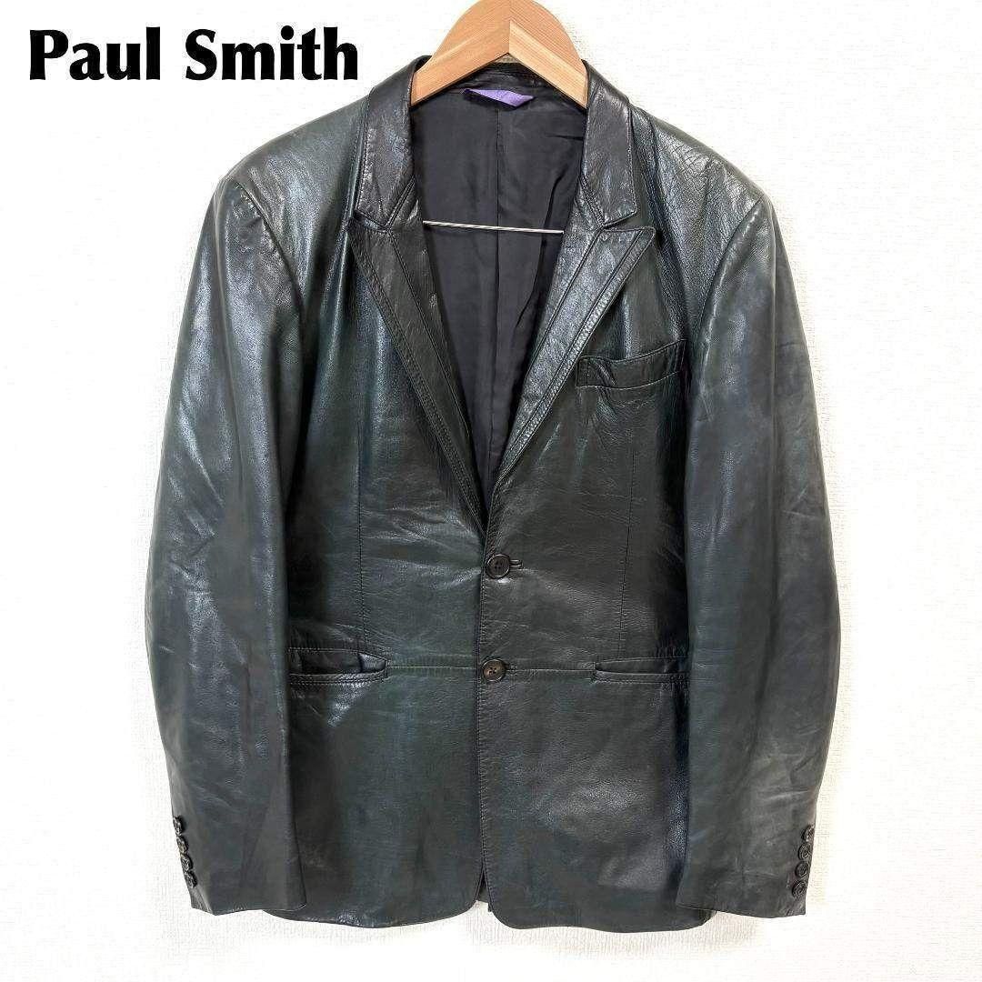 Paul Smith collection ラムレザージャケット L 裏地花柄 - メルカリ