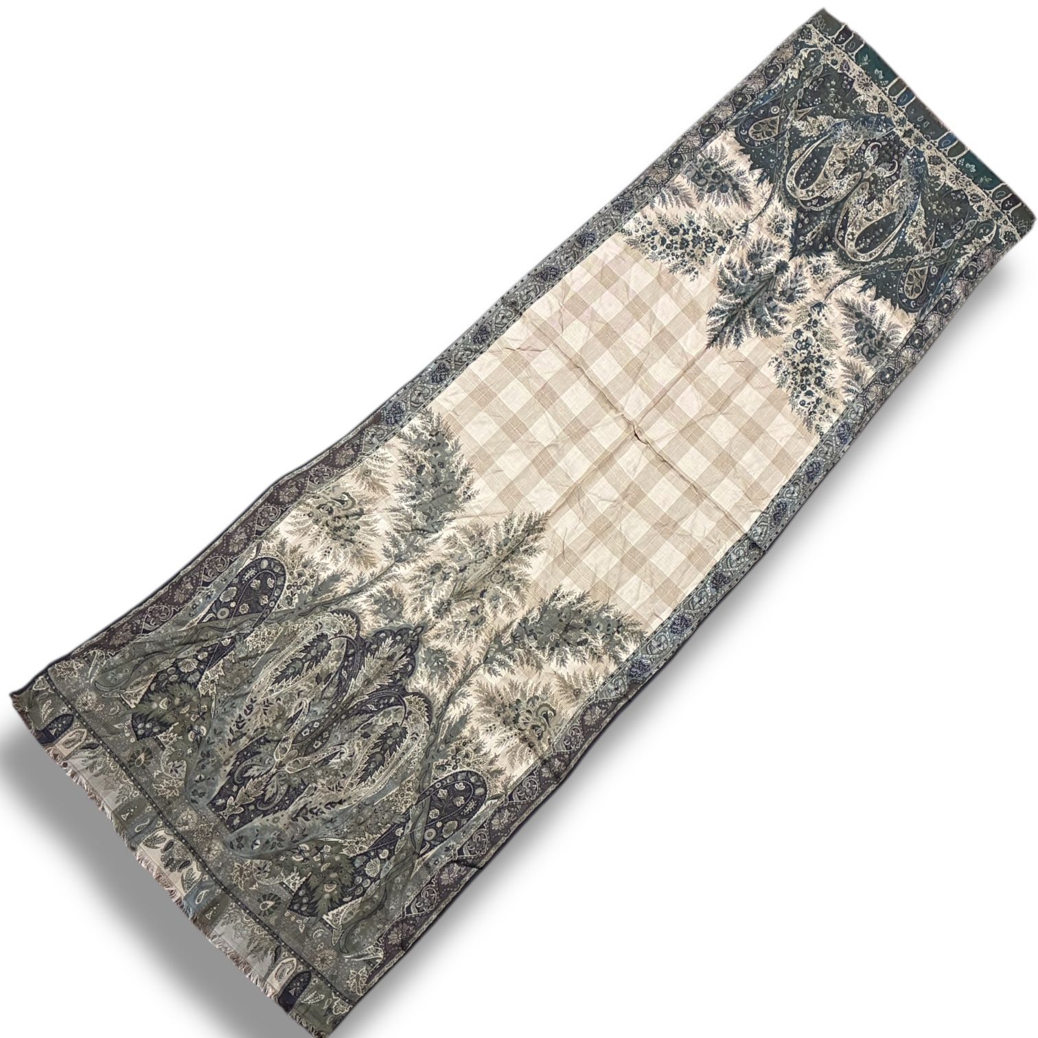 ETRO エトロ ストール マフラー モダル90% カシミヤ10% イタリア製