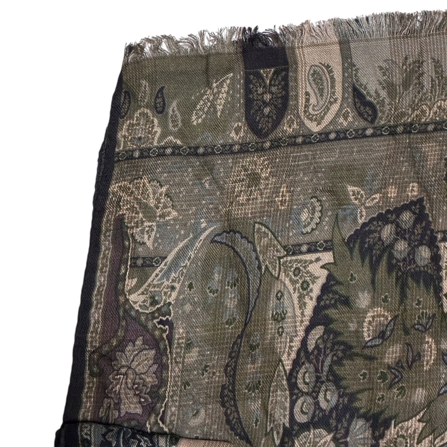 ETRO エトロ ストール マフラー モダル90% カシミヤ10% イタリア製