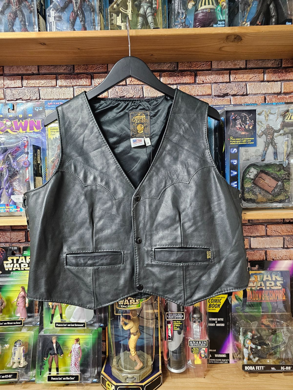 US古着】90s USA製 GYPSY LEATHER Lace Up Vest | ジプシーレザー 本革