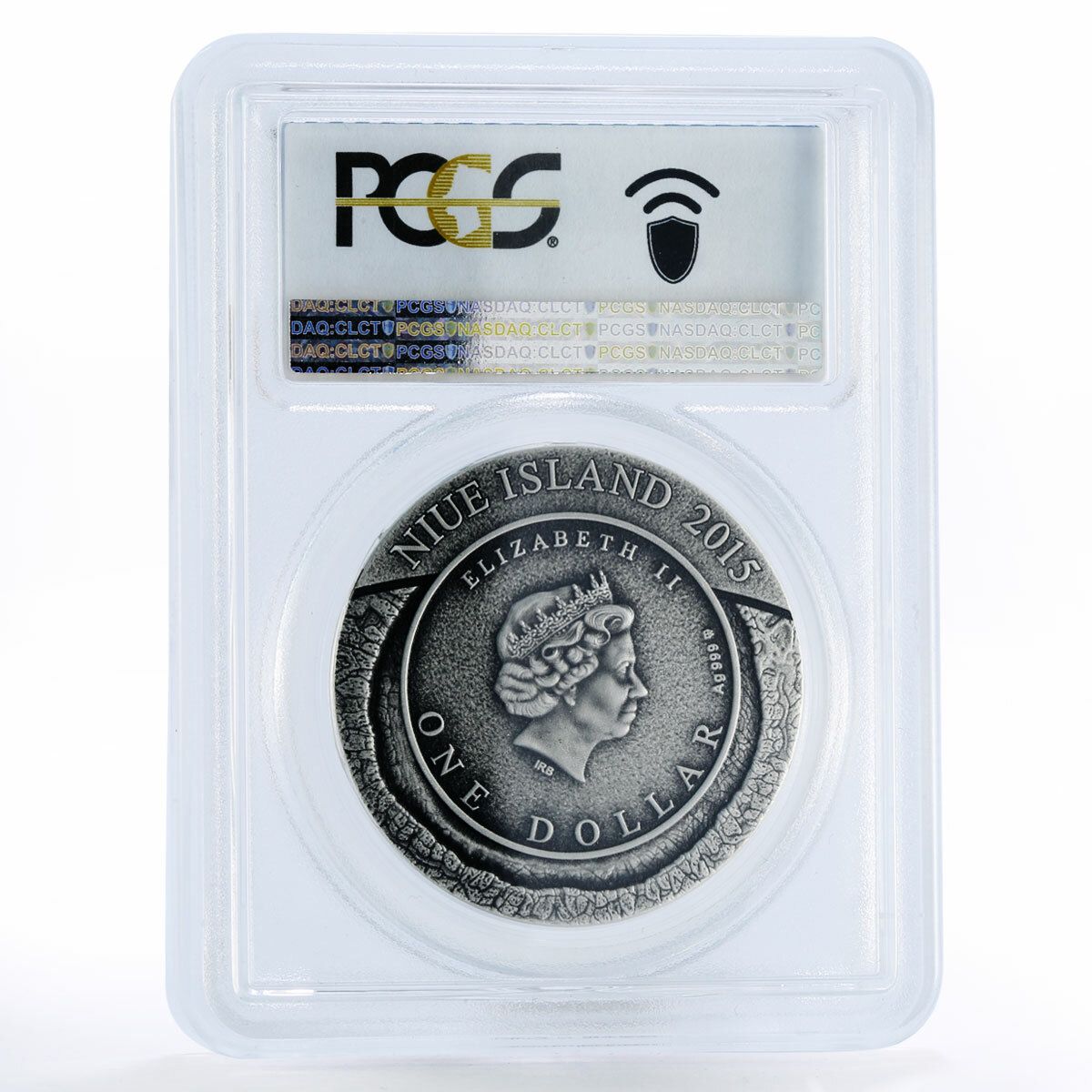 ニウエ 1ドル 隕石 ウルフクリーククレーター MS70 PCGS 銀貨 2015年