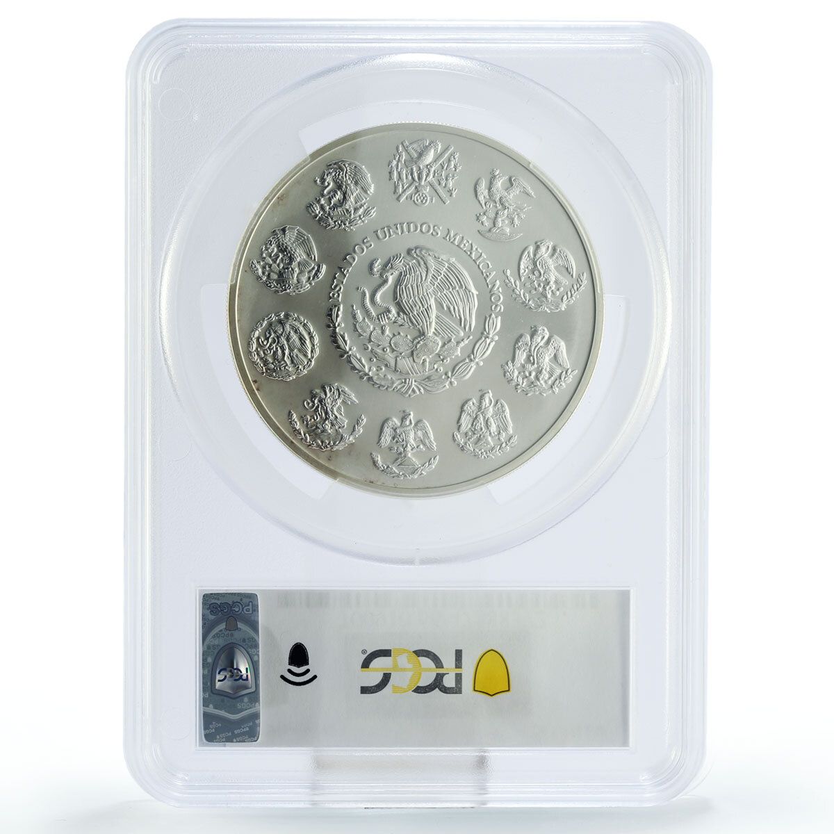 メキシコ 5オンサス リベルタッド 独立の天使 MS66 PCGS 銀貨 1996年