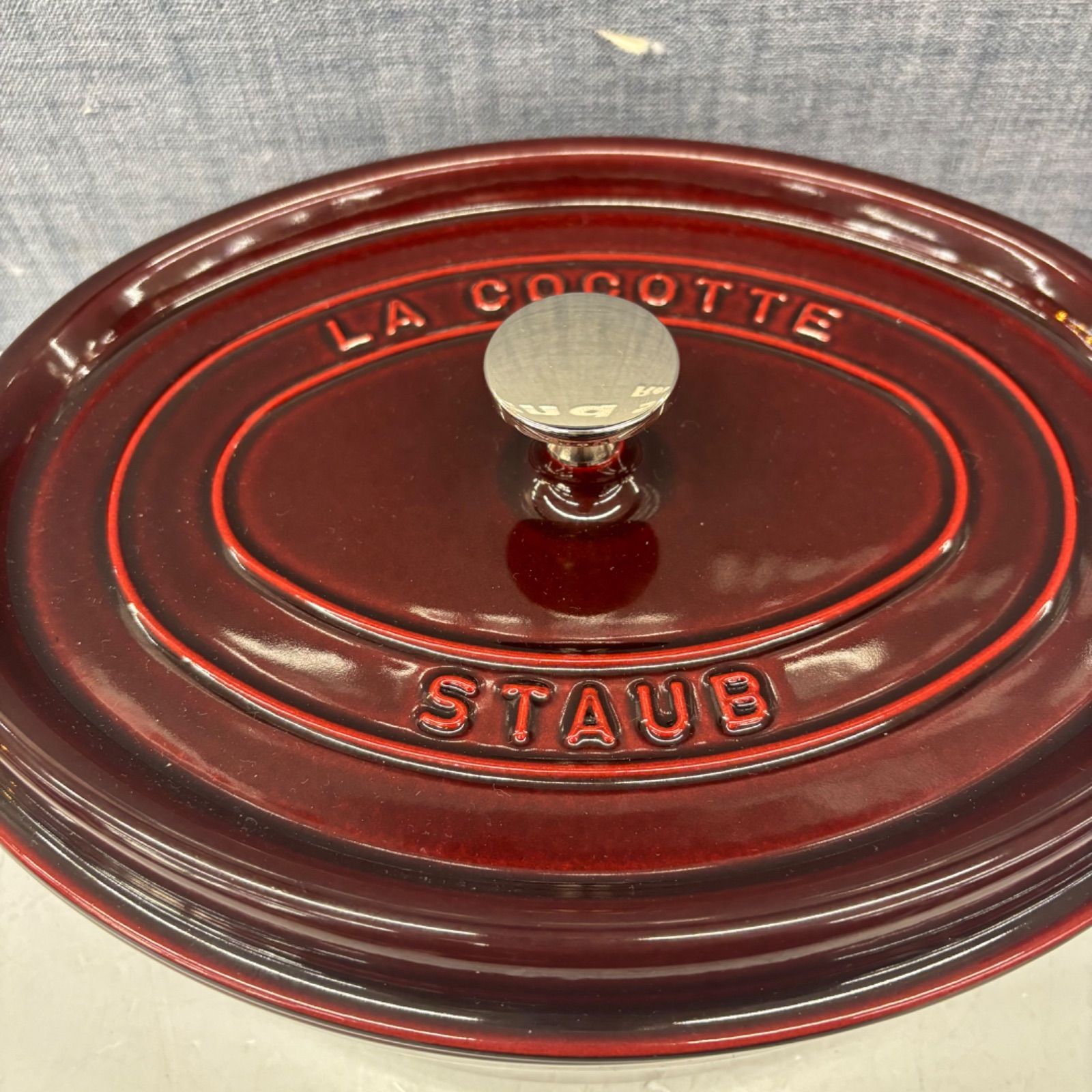 Staub ストウブ LA COCOTTE ラ ココット オーバル 楕円 ホーロー鍋 29 cm 調理器具