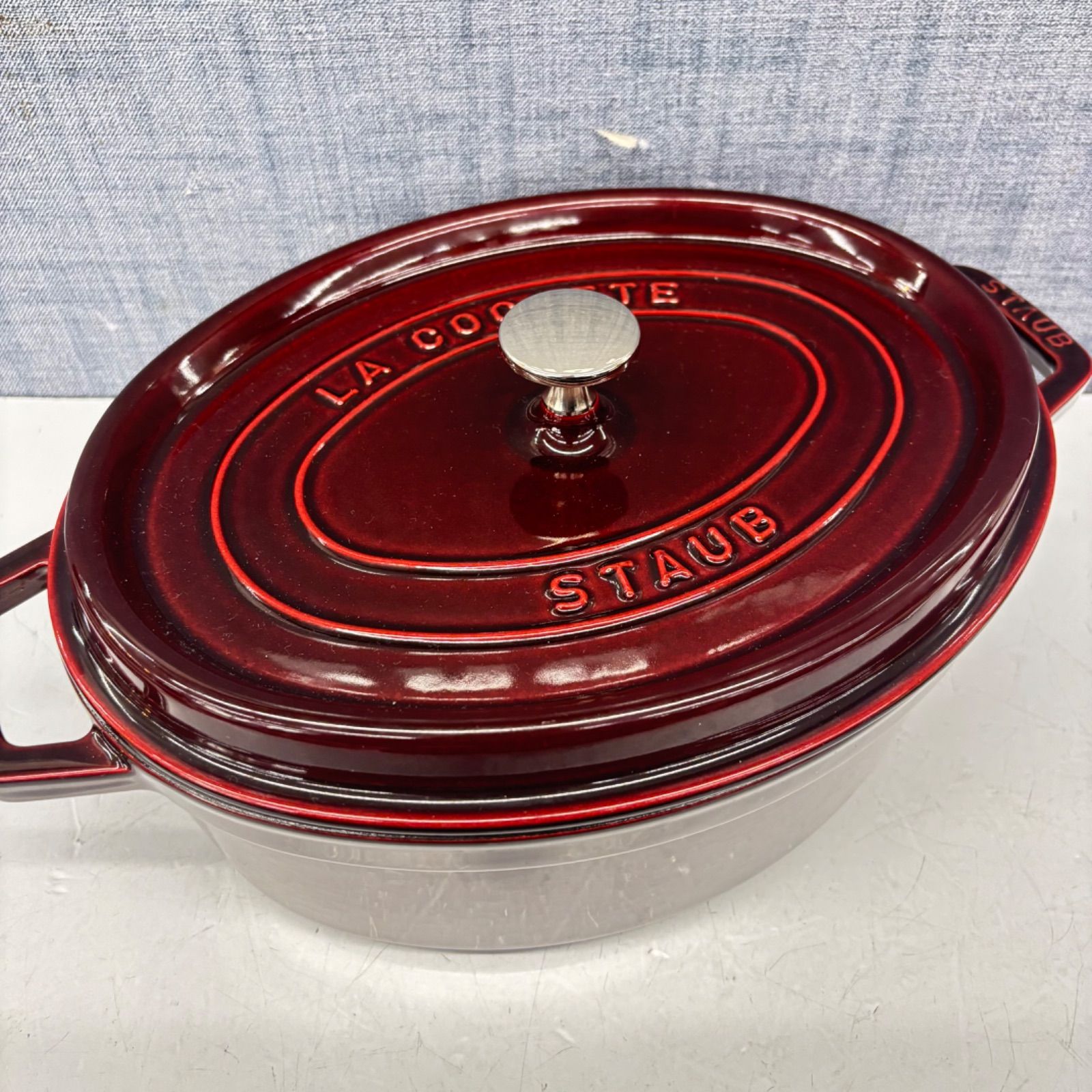 Staub ストウブ LA COCOTTE ラ ココット オーバル 楕円 ホーロー鍋 29 cm 調理器具