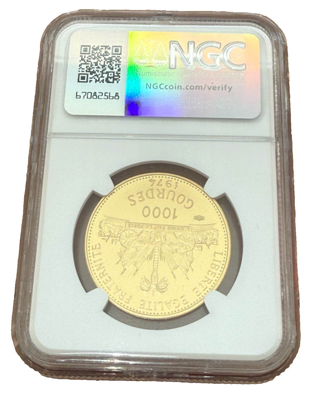 ハイチ 1974年 金貨 1000グールド NGC PF68UC 建国200周年記念 - メルカリ