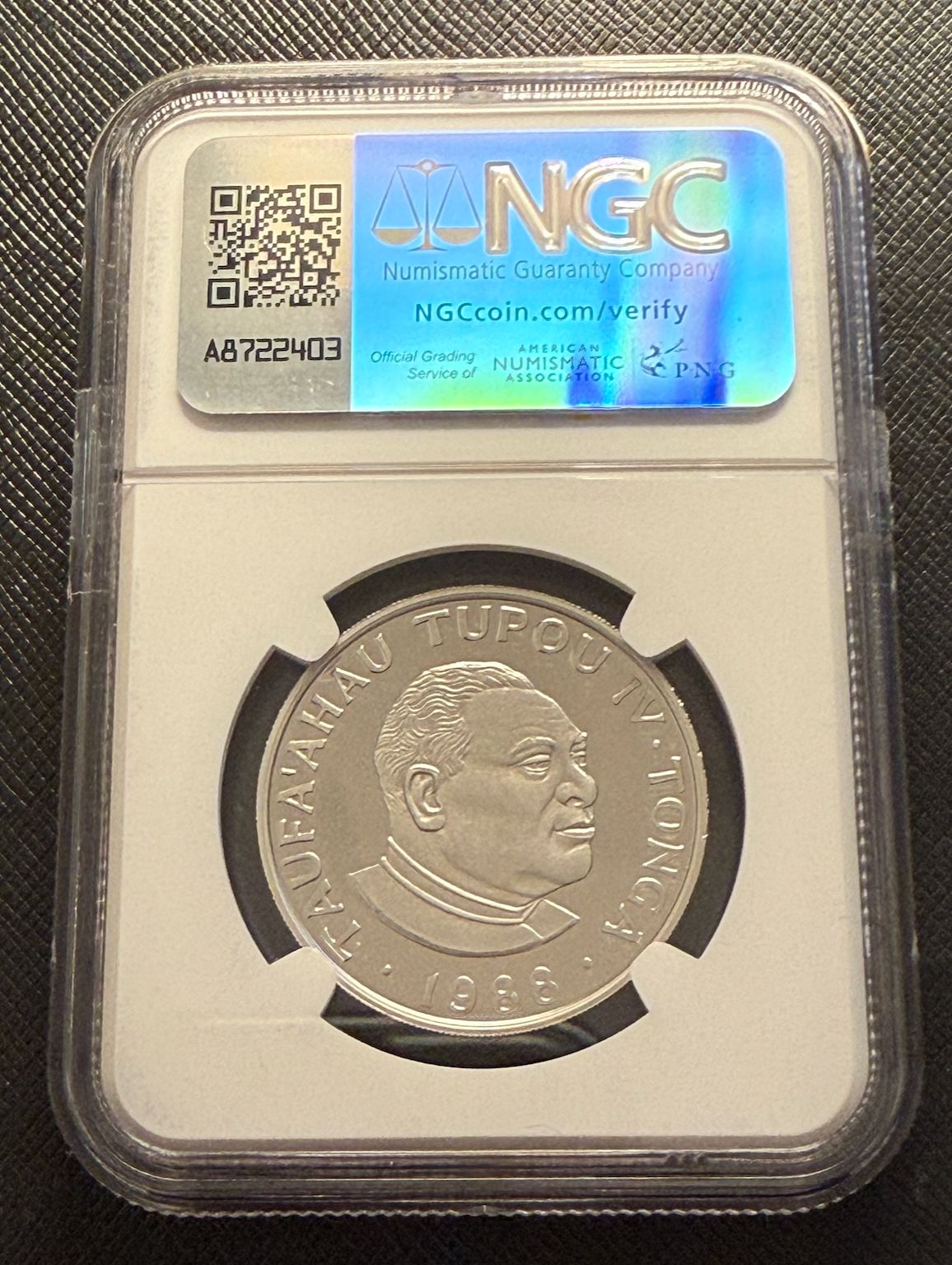 トンガ 1988 プラチナ 1 2 オンス 10 パアンガ NGC PF 69 UC ソウル オリンピック ディスク