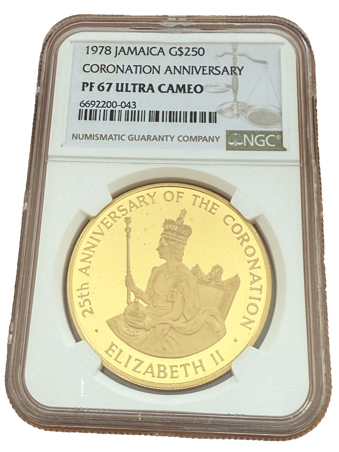 ジャマイカ 1978年 250ドル金貨 NGC PF67UC 戴冠記念 - メルカリ